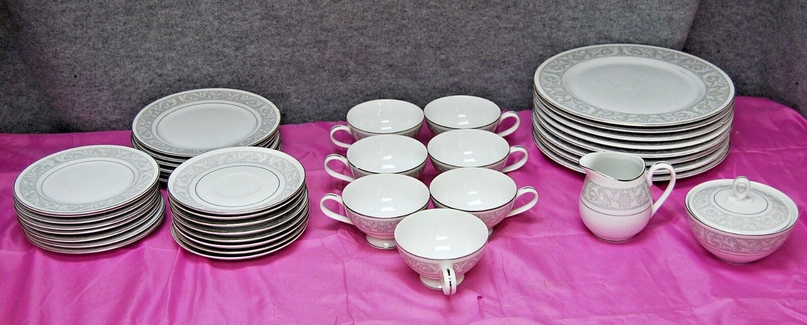 Imperial China Whitney 5671 Plates Cups 39 Pieces Vintage  L2573