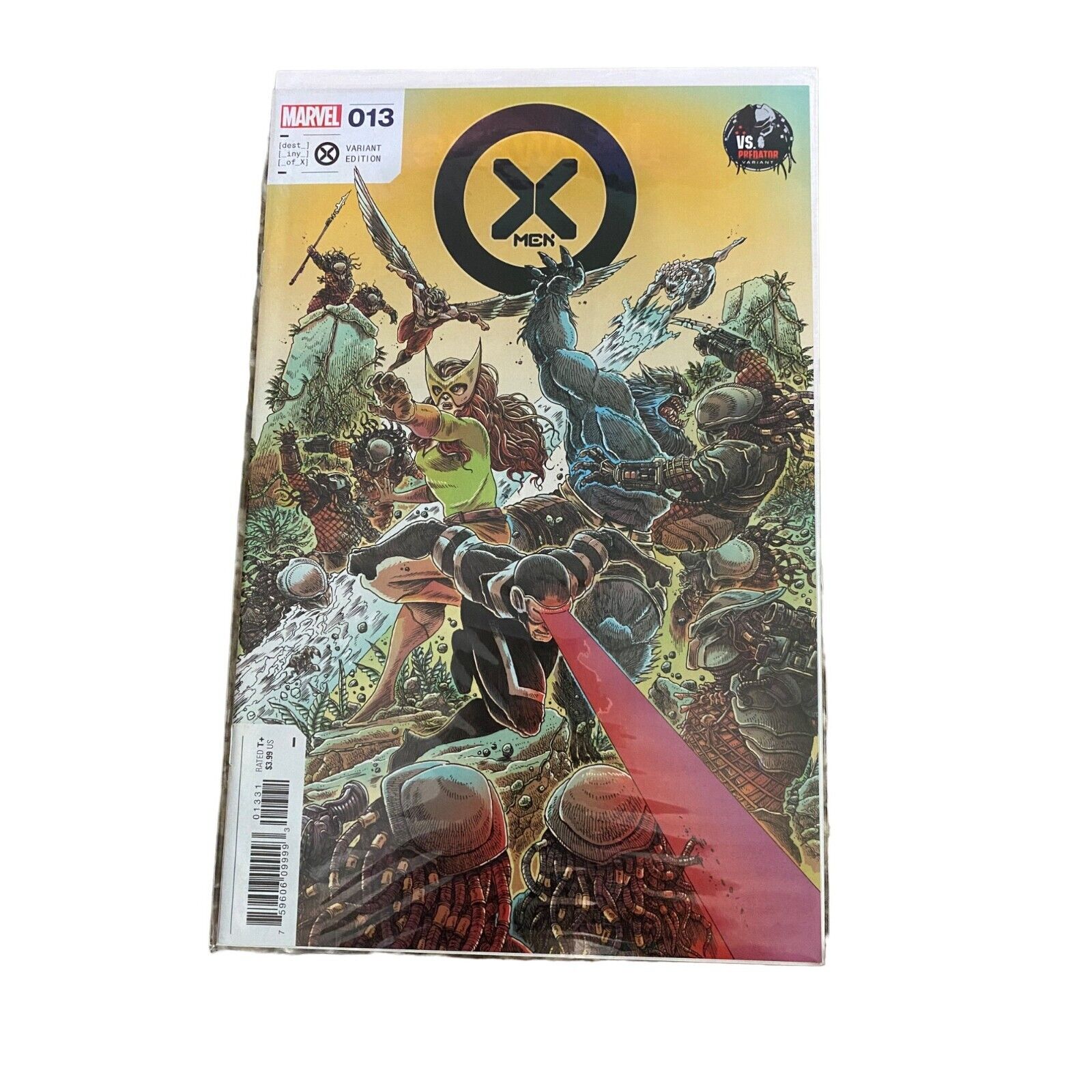 Comic Marvel X-Men Versus Predator Issue #13 Variant Edition Book Vintage