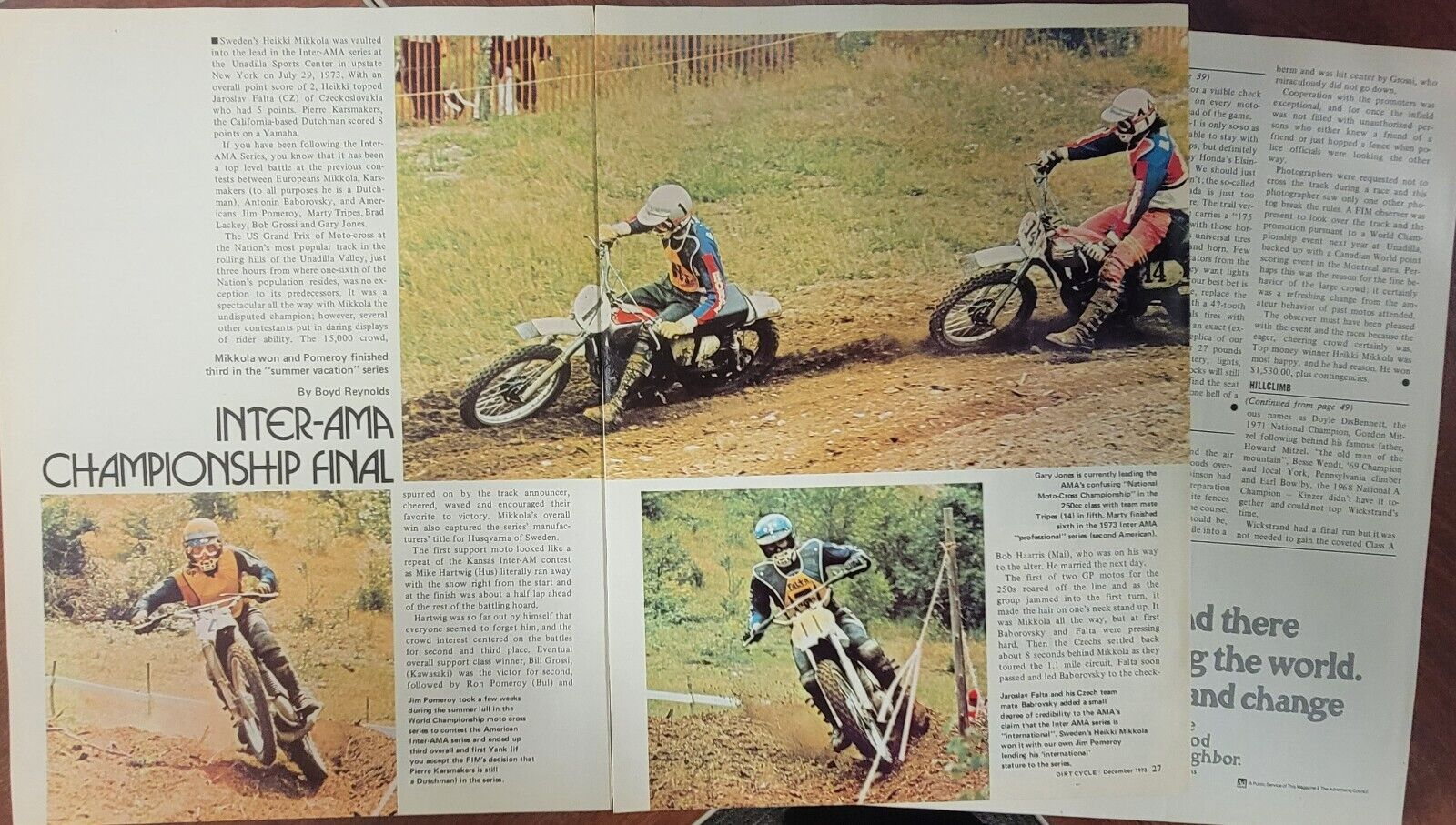 1973 German Grand Prix Race 6p Motorcycle Article Decoster Bauer Adolf Weil