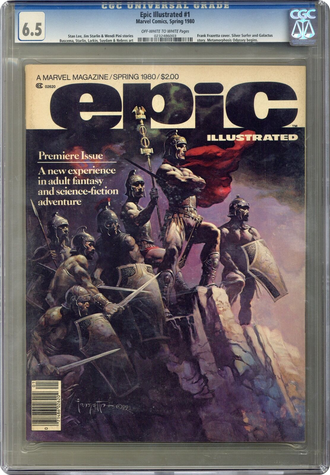 Epic Illustrated #1 CGC 6.5 1980 0232486003