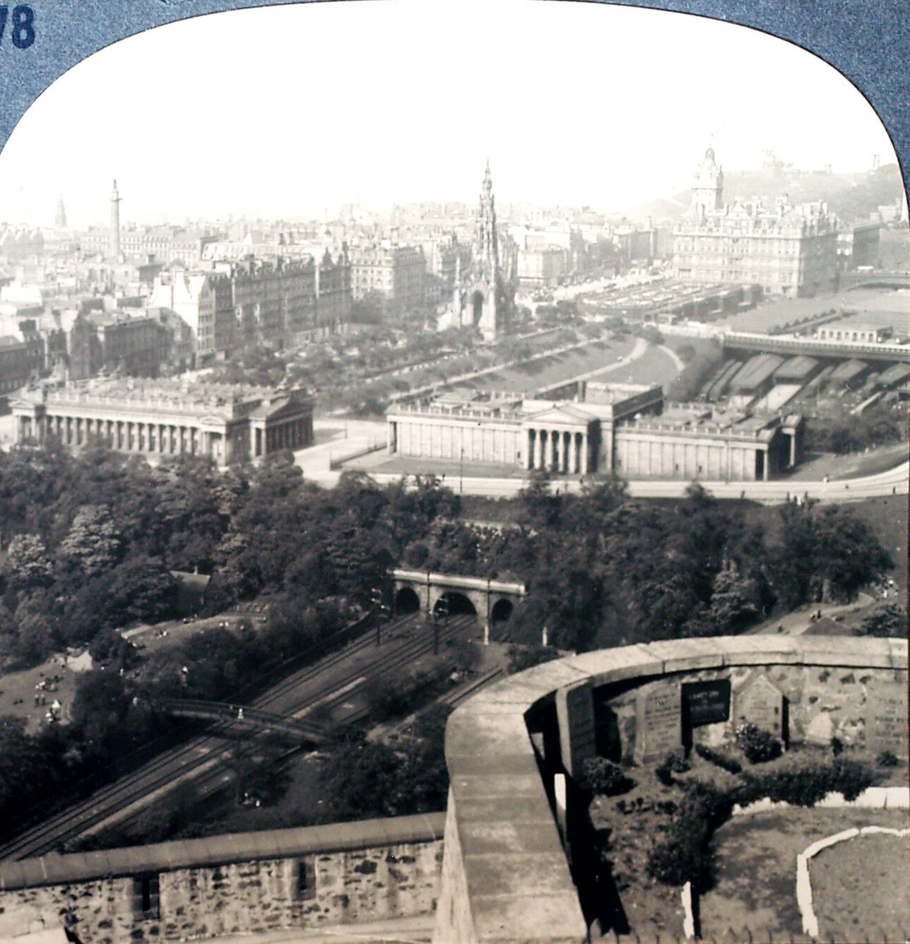 Keystone Stereoview of the National Gallery, Scotland from 1930’s T400 Set #T78