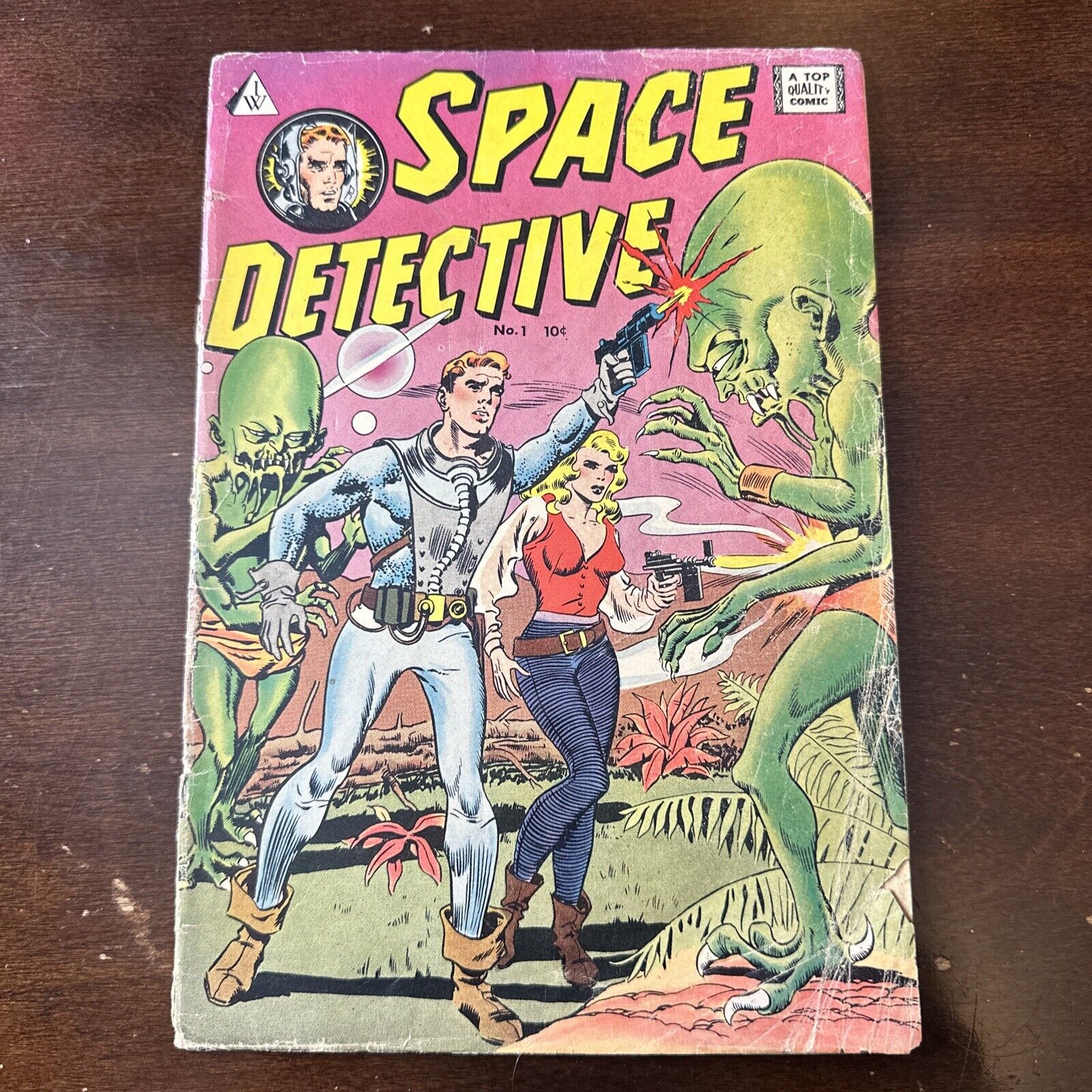 Space Detective #1 (1958) - Sci-Fi Good Girl Art