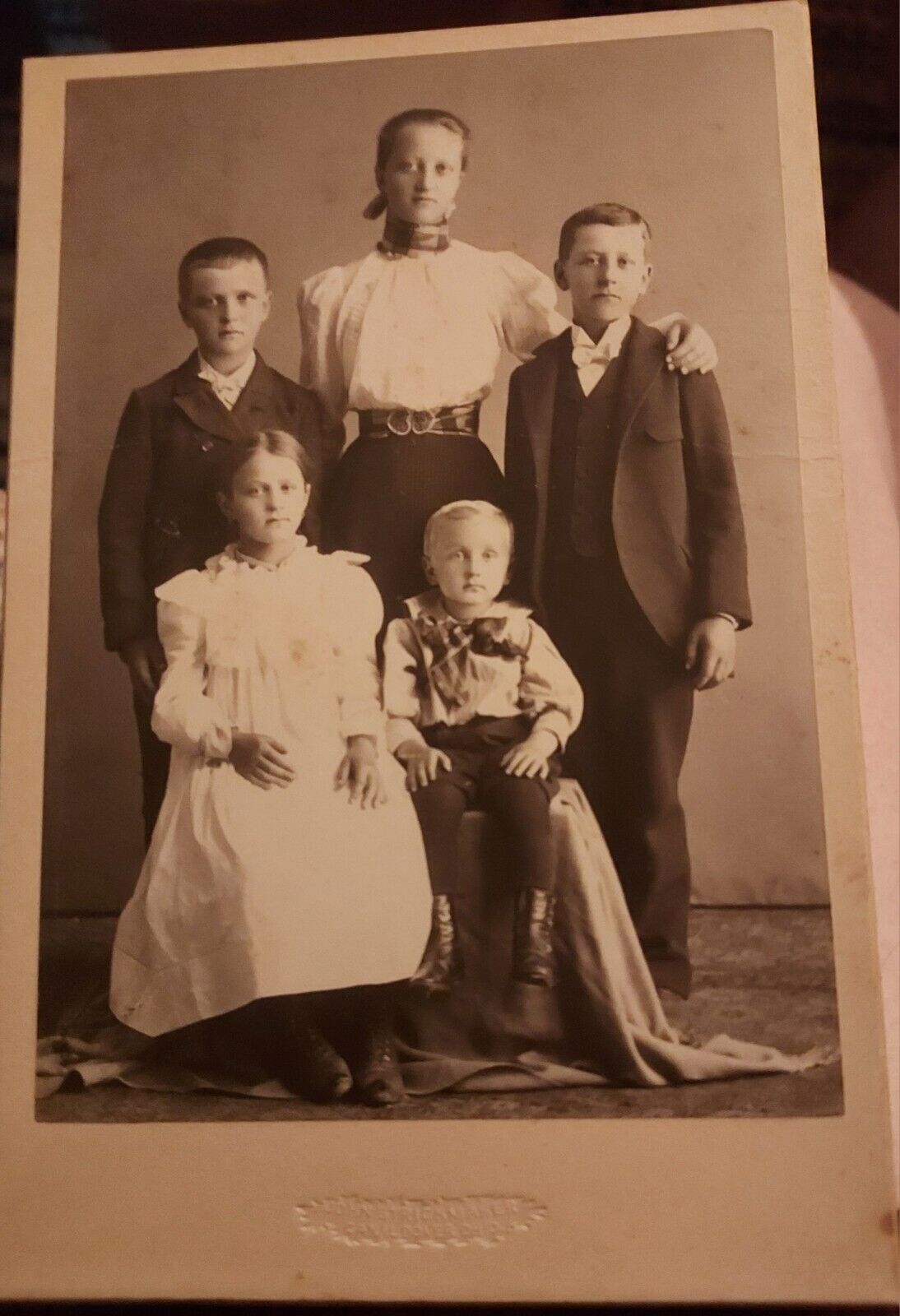 Group Of Children Canal Dover Ohio Cabinet Photo