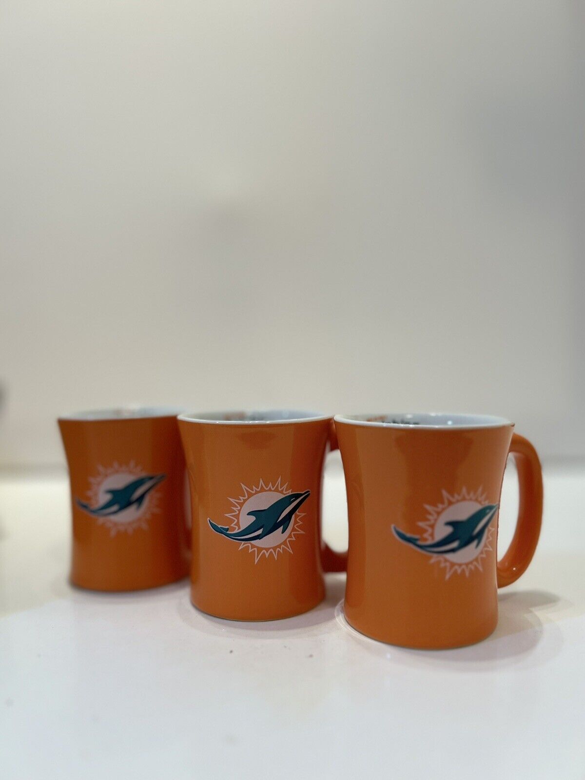 Miami Dolphins Espresso Mugs - Set of 3