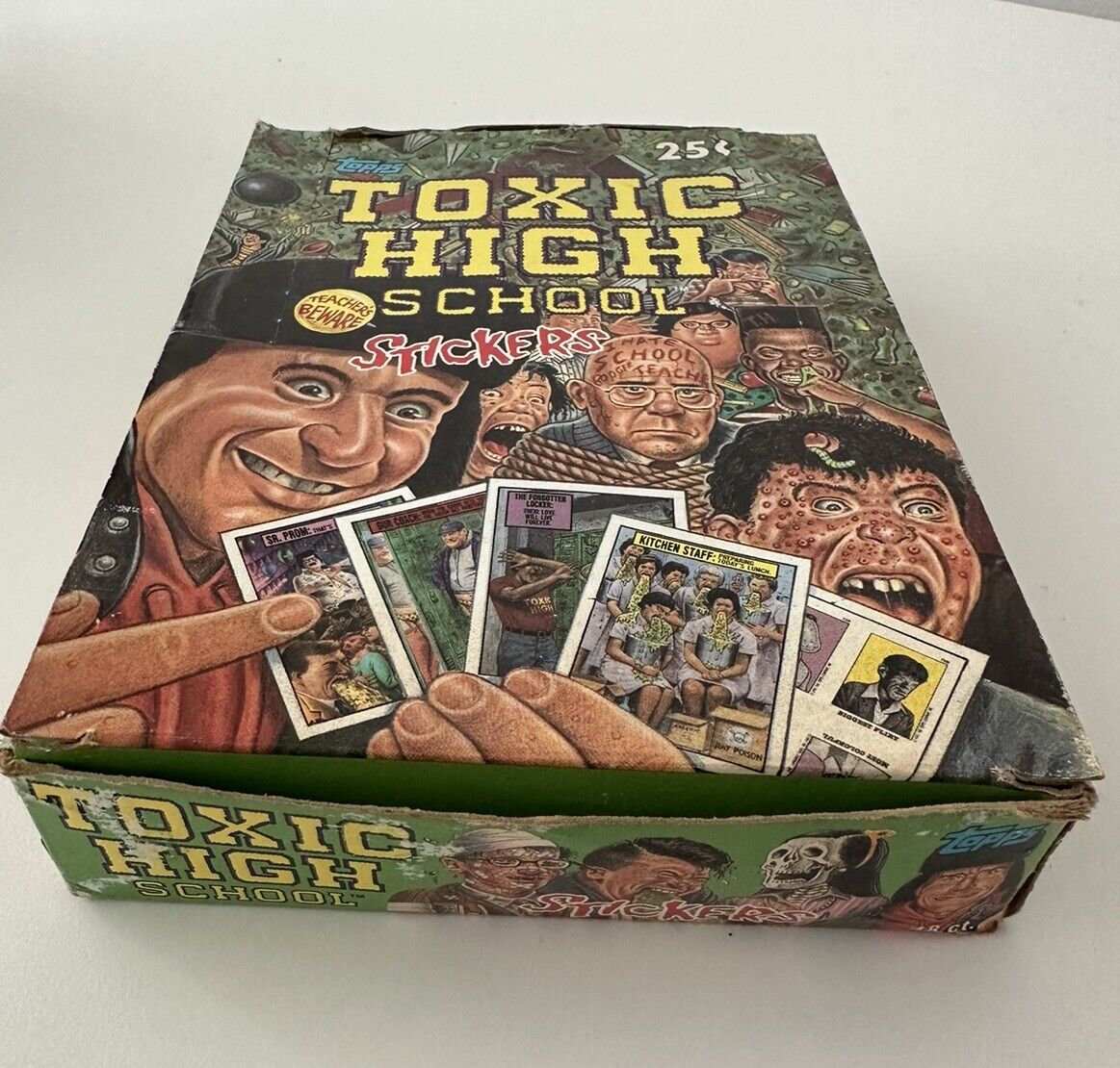 1991 Topps Toxic High School Stickers Factory Wax Box (48 packs)