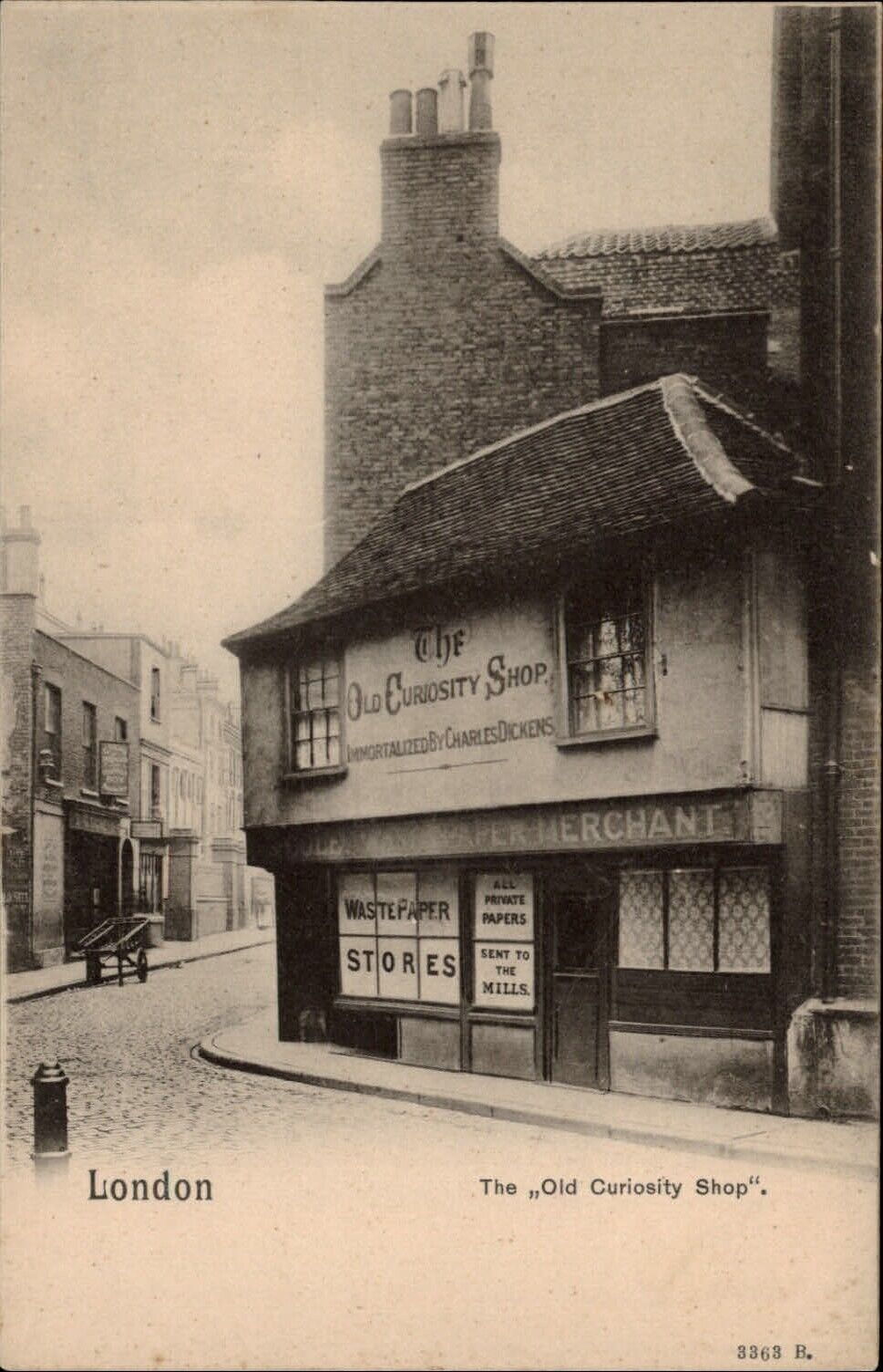 London England Old Curiosity Shop ~ Peacock ~ c1905 UDB unused postcard sku381