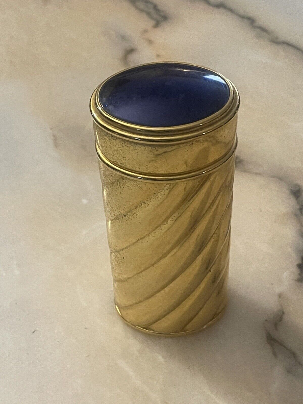 Vintage 1995 Lapis lazuli Boucheron Perfume Atomizer Spray  Refillable