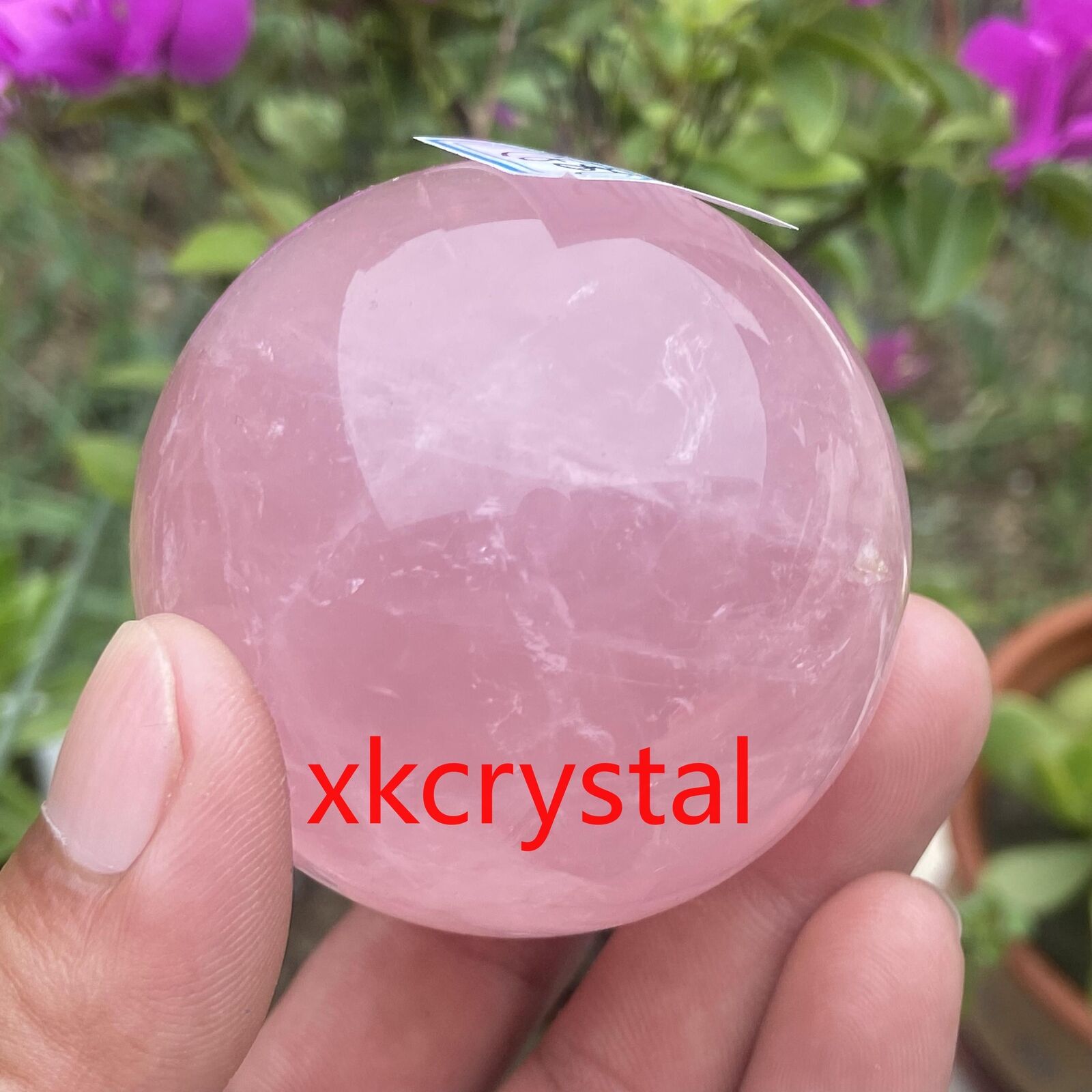 59mm Natural Rose quartz Quartz The ball Crystal Specimen Healing Reiki 1pcs