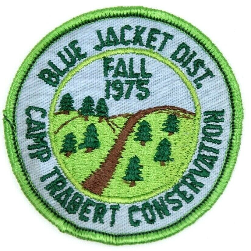 1975 Camp Trabert Blue Jacket Tecumseh Council Patch Boy Scouts BSA Ohio