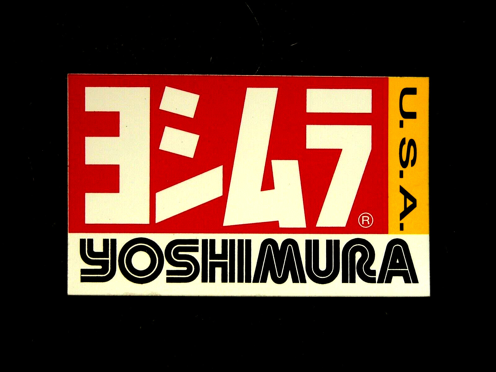 NOS VINTAGE ORIGINAL YOSHIMURA USA STICKER KAWASAKI SUZUKI DUCATI TRIUMPH KTM
