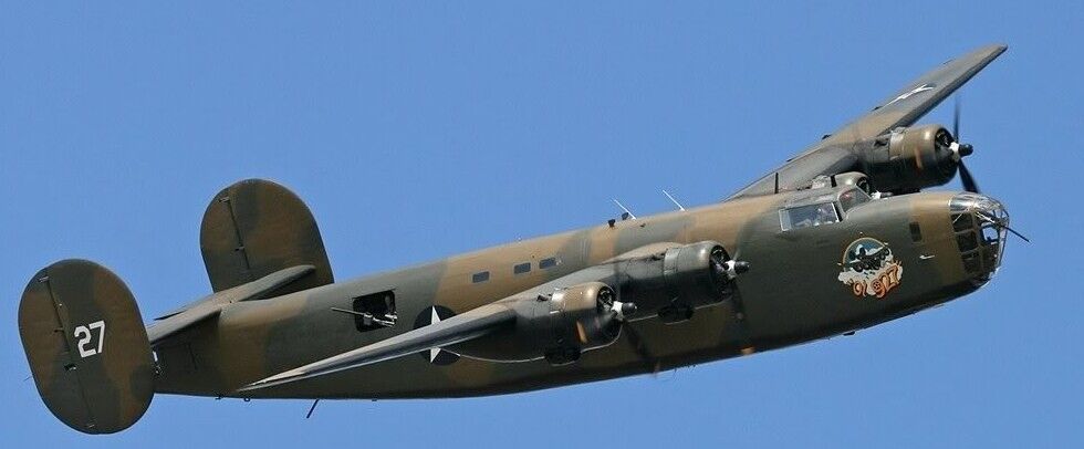 B-24 Liberator Consolidated Bomber Airplane Dry Wood Model Replica BIG 