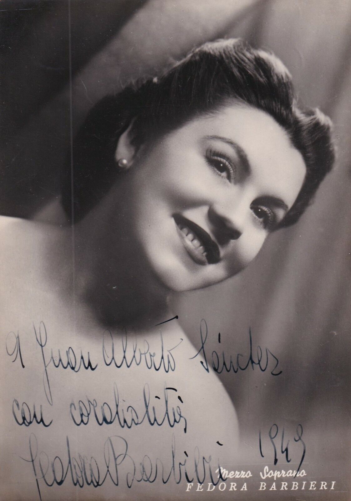 FEDORA BARBIERI ALLURING POSE HAND SIGNED AUTOGRAPH PORTRAIT 1950s ORIG Photo 60