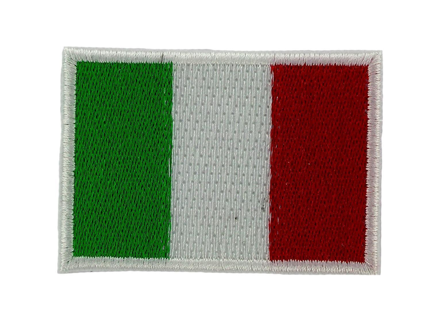 Lot 5/10/25/50 Italian Flag Patch Backpack Cushion Embroidery Heat Sticker