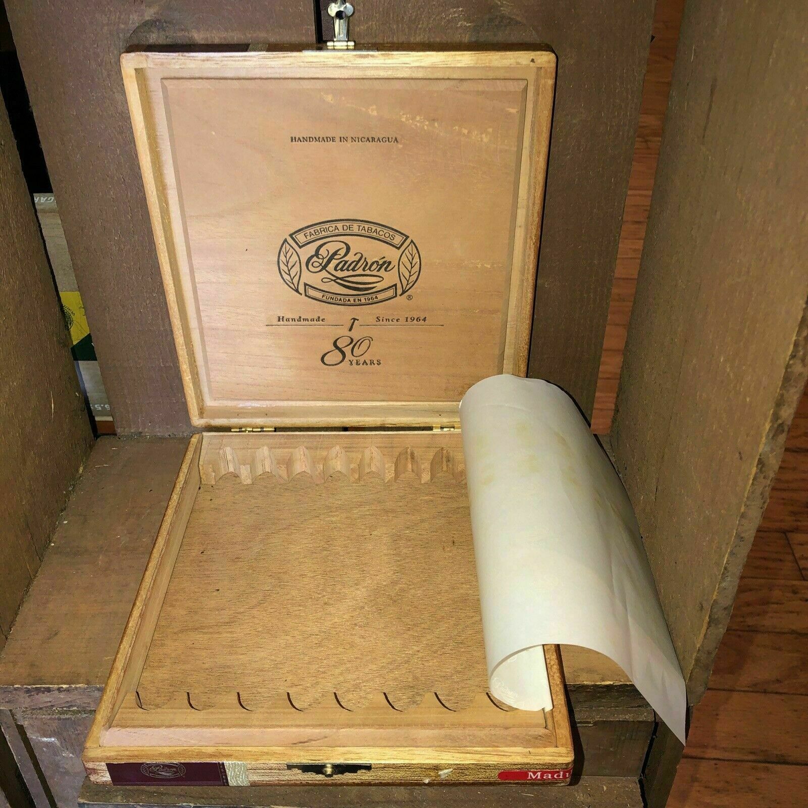 Padron 1964 Empty Wooden Cigar Box 8x8.5x1.25