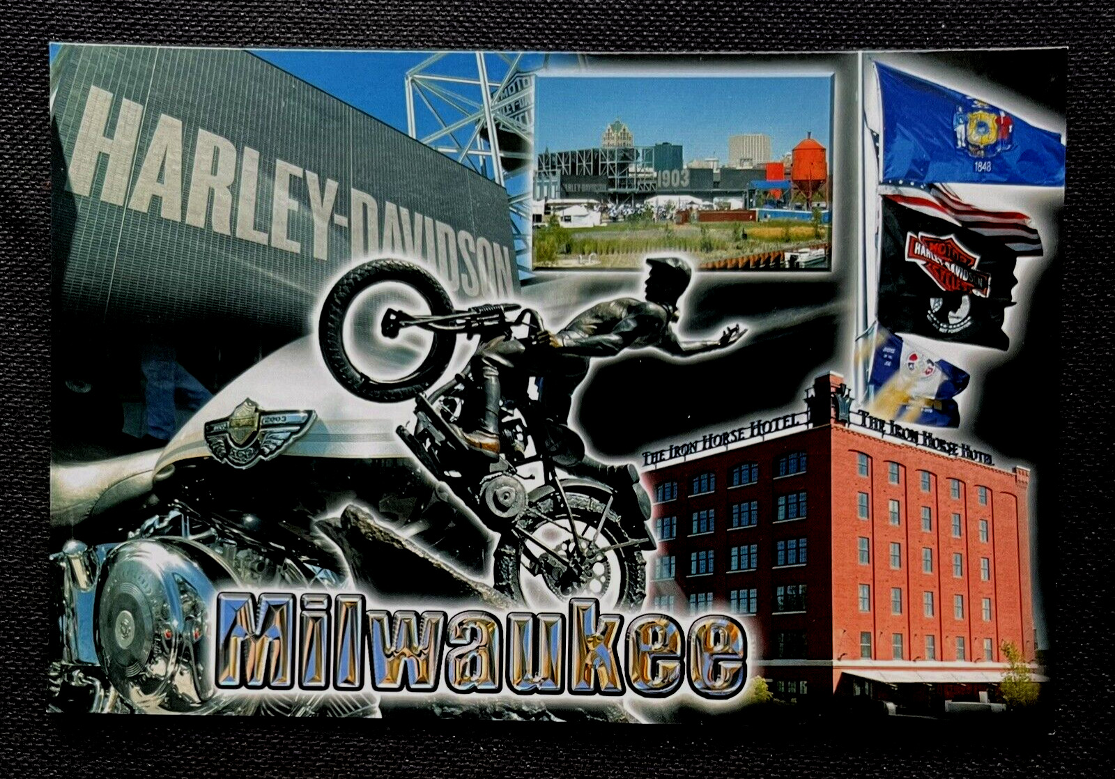 Postcard Harley Davidson Milwaukee Wisconsin        A5