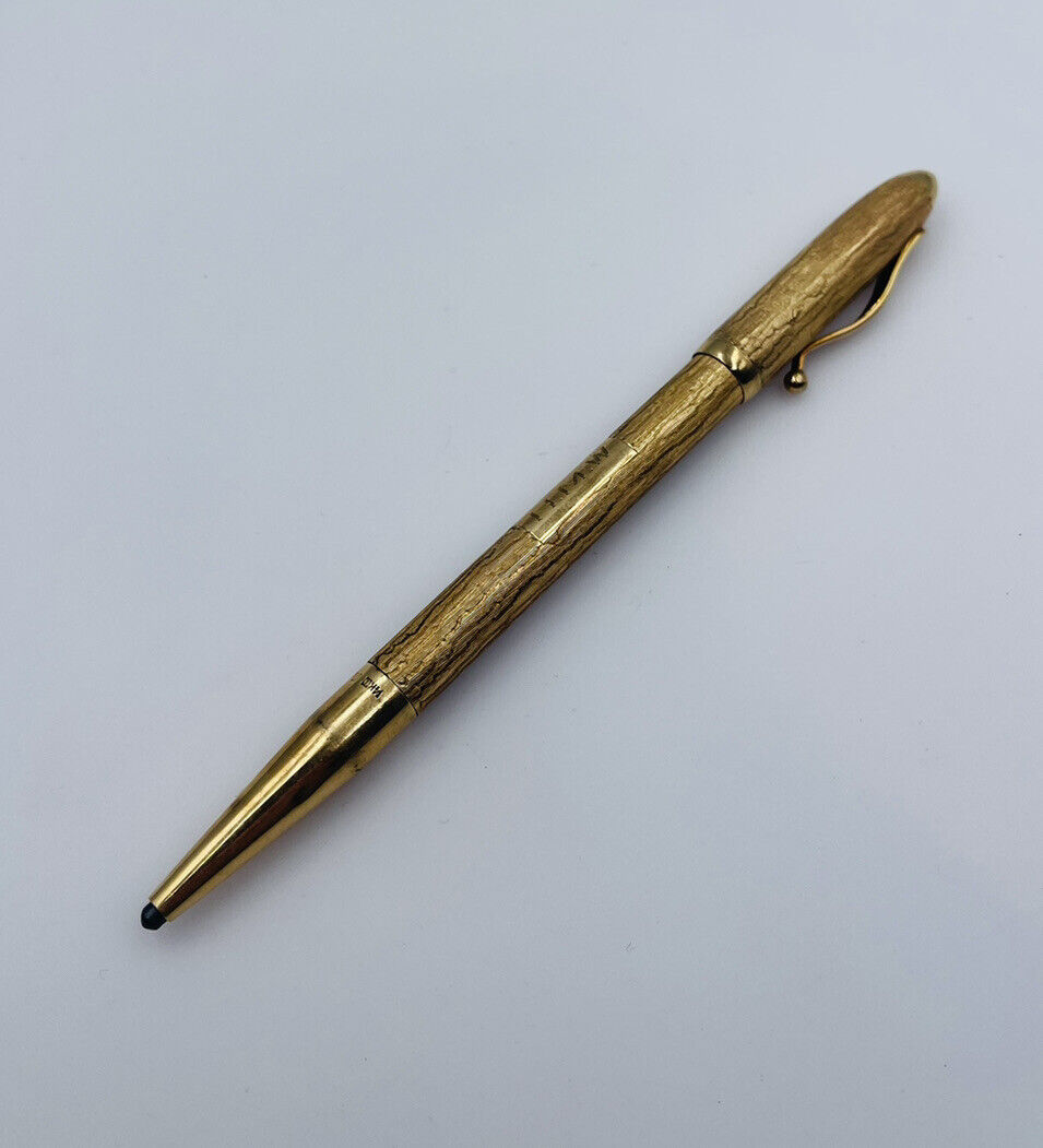 Cartier Vintage Solid 14k Yellow Gold Double End Sketch Pencil