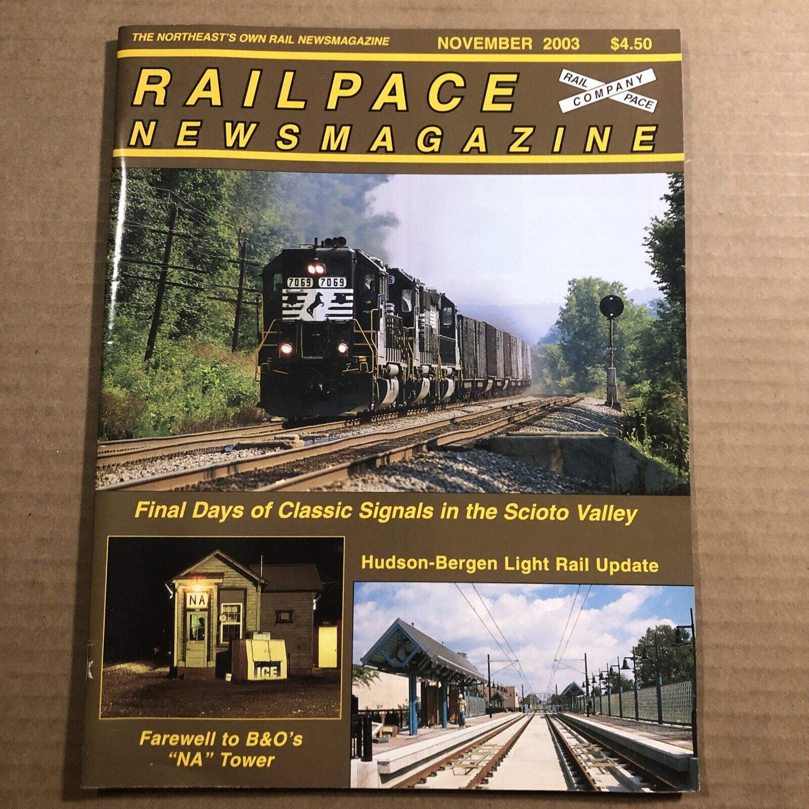 Rail Pace News Magazine 2003 November Railpace Classic signals Scioto Valley B&O