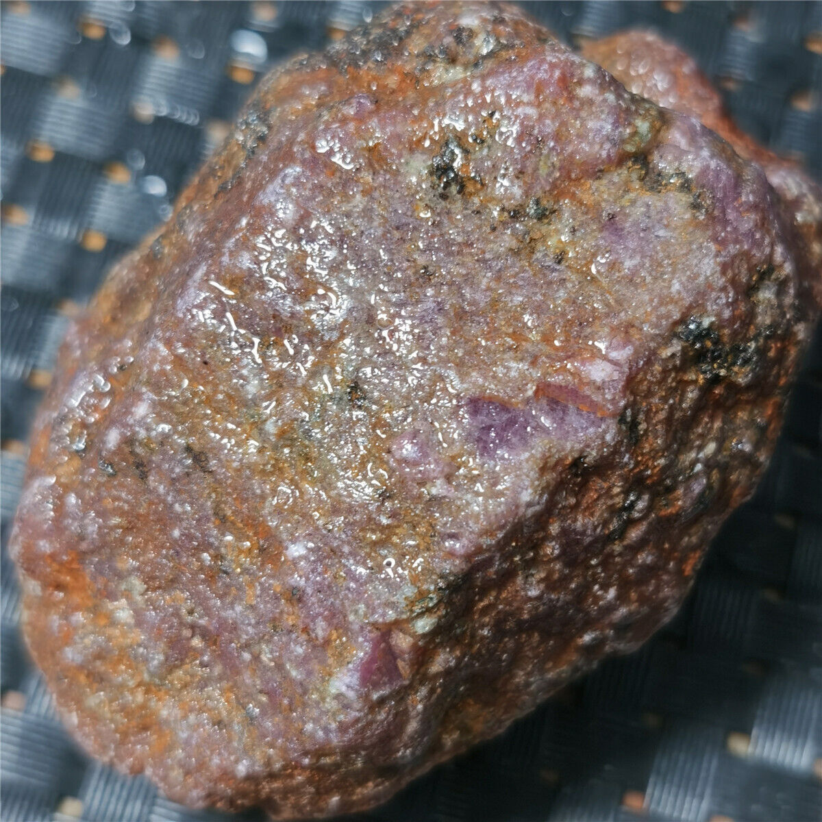 269g Natural Red Corundum Ruby Crystal Rough Mineral Specimen  C50