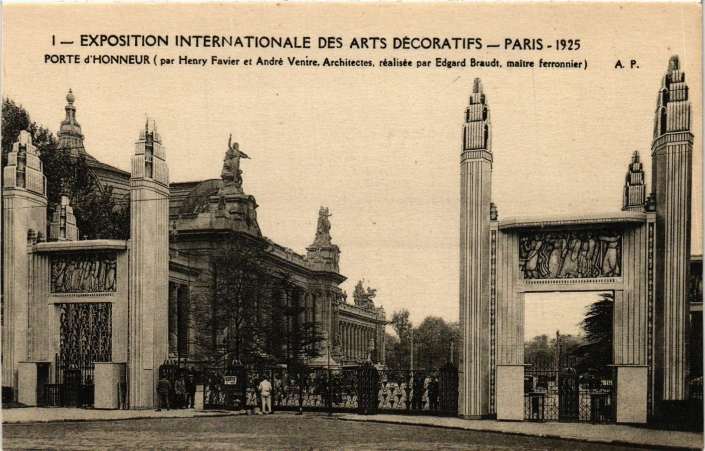 CPA PARIS EXPO 1925 Porte d'Honneur (861710)