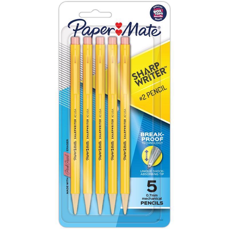 Paper Mate 3037631PP Disposable Mechanical Pencils 0.7 mm. (Pack of 6)