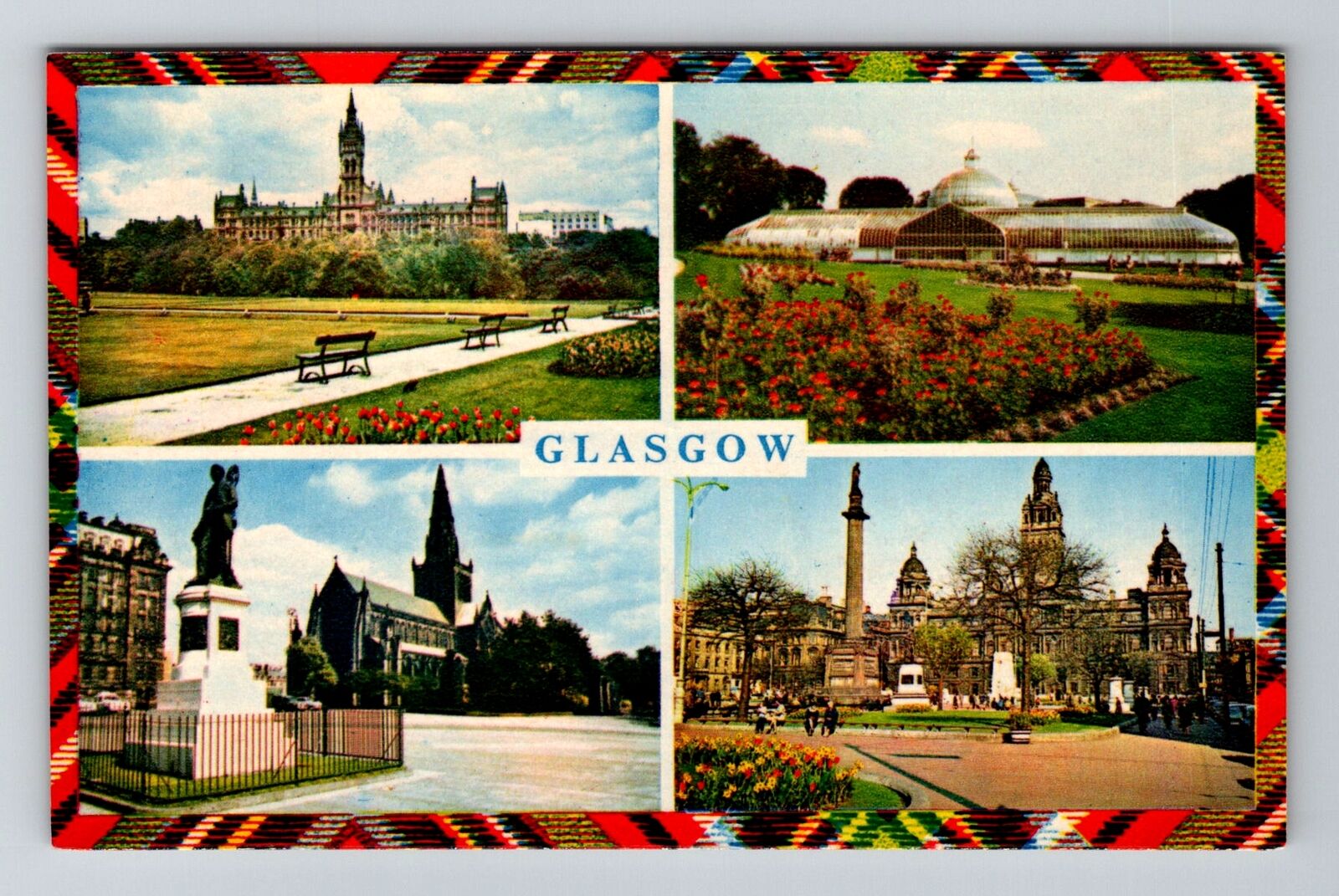 Glasgow-Scotland, General Banner Greeting, Vintage Postcard