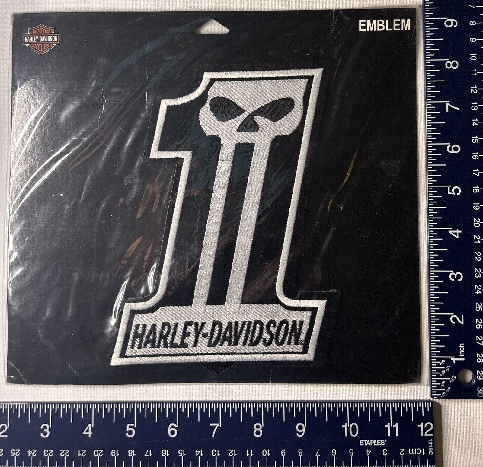 Authentic Vintage Harley-Davidson LG Emblem #1 Skull Patch