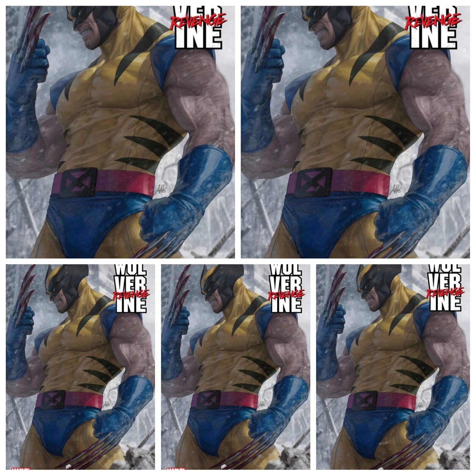 5 Pack Wolverine Revenge #1 Artgerm Variant PRESALE 8/21 Marvel Comics 