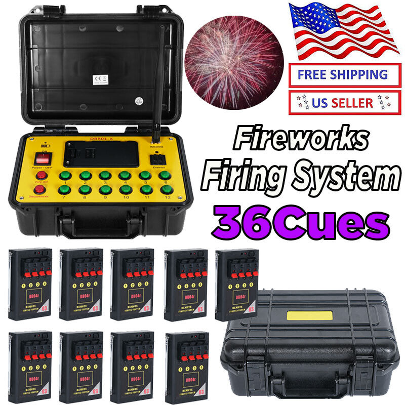 36 Cues ABS Waterproof Case Wireless Fireworks Firing system remote control fire