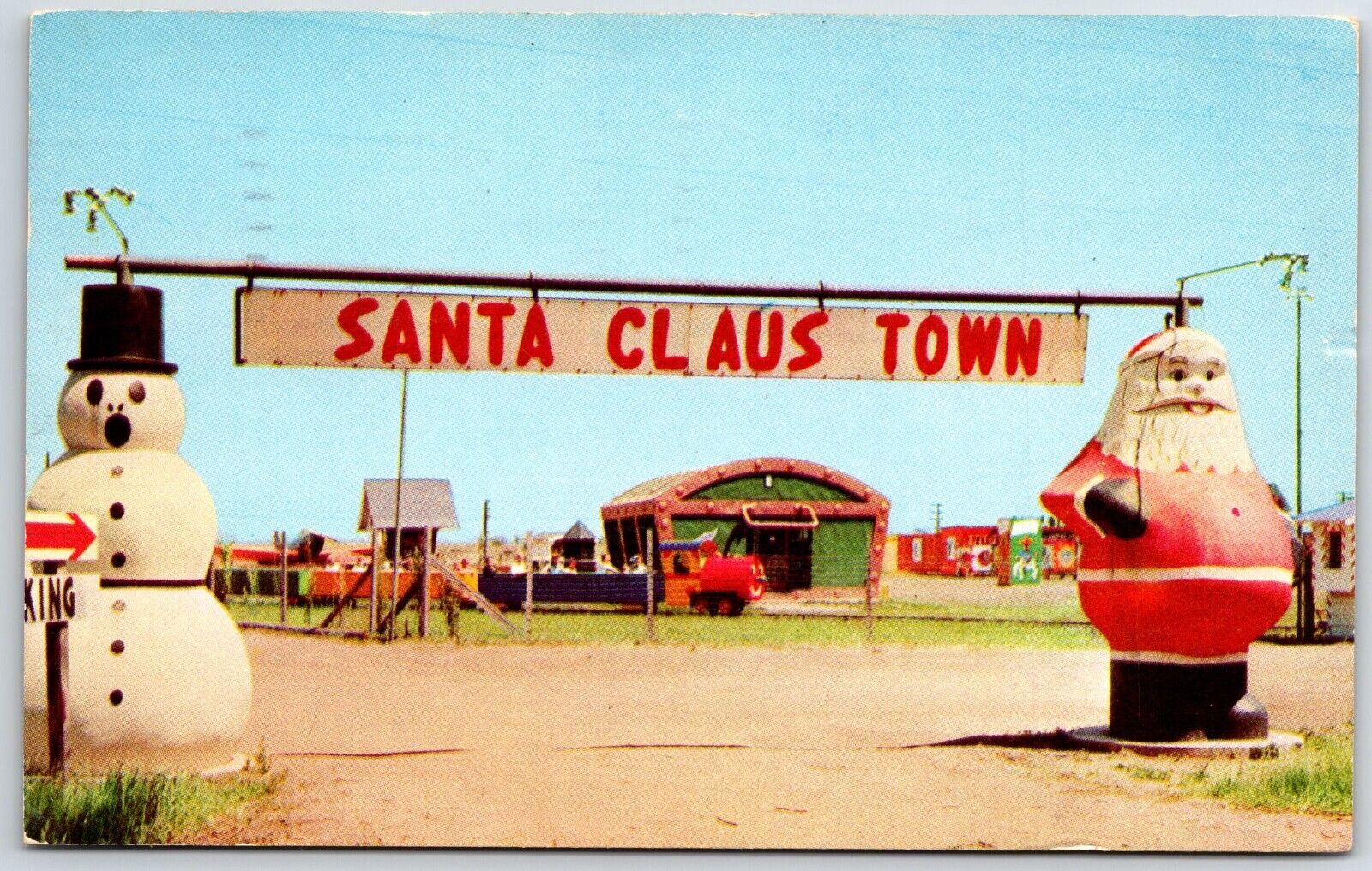 santa claus town anoka minnesota treasure chest Postcard 1956