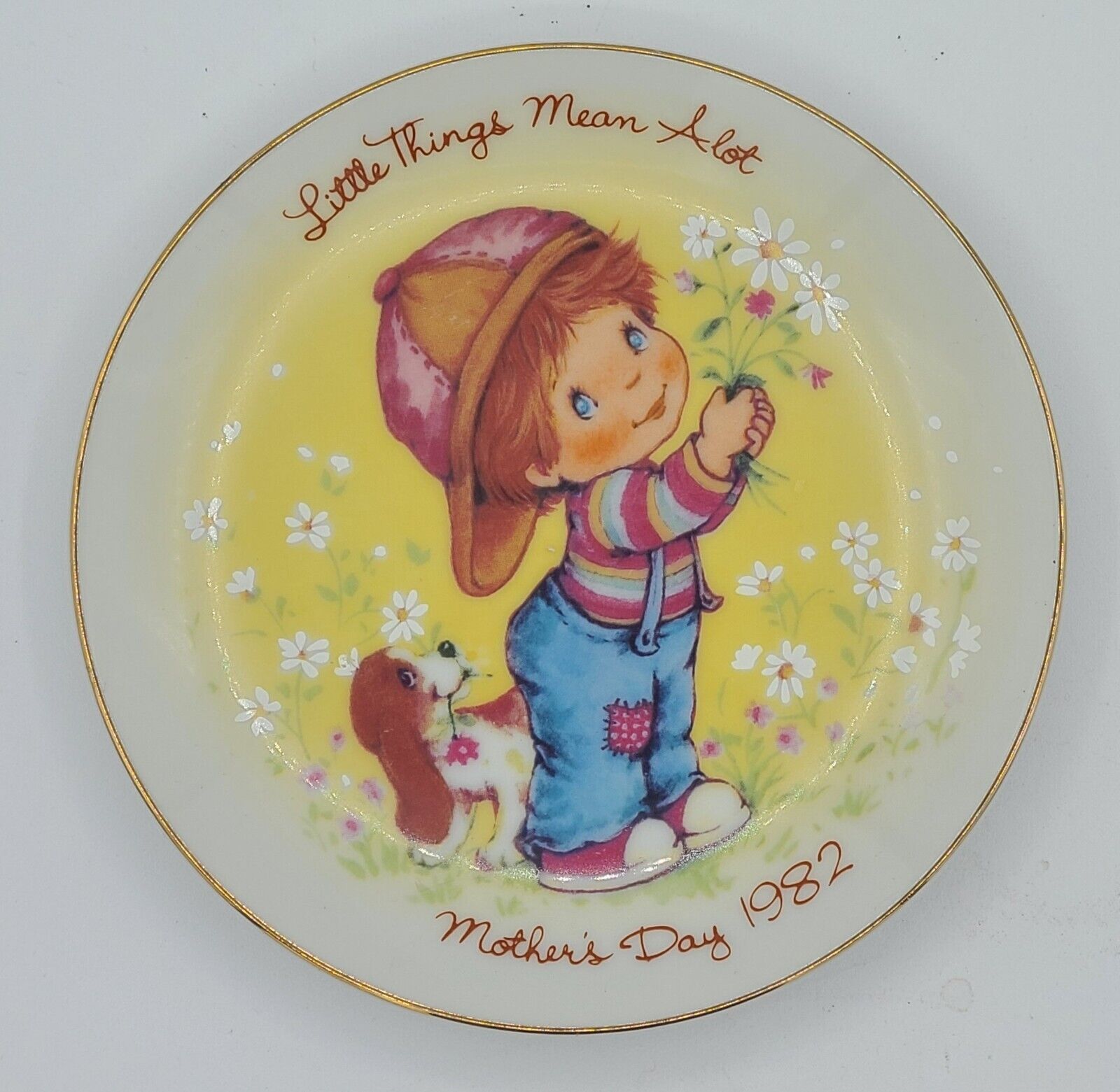 Avon Plate Little Things Mean Alot Vintage 1982 Mothers Day 5\