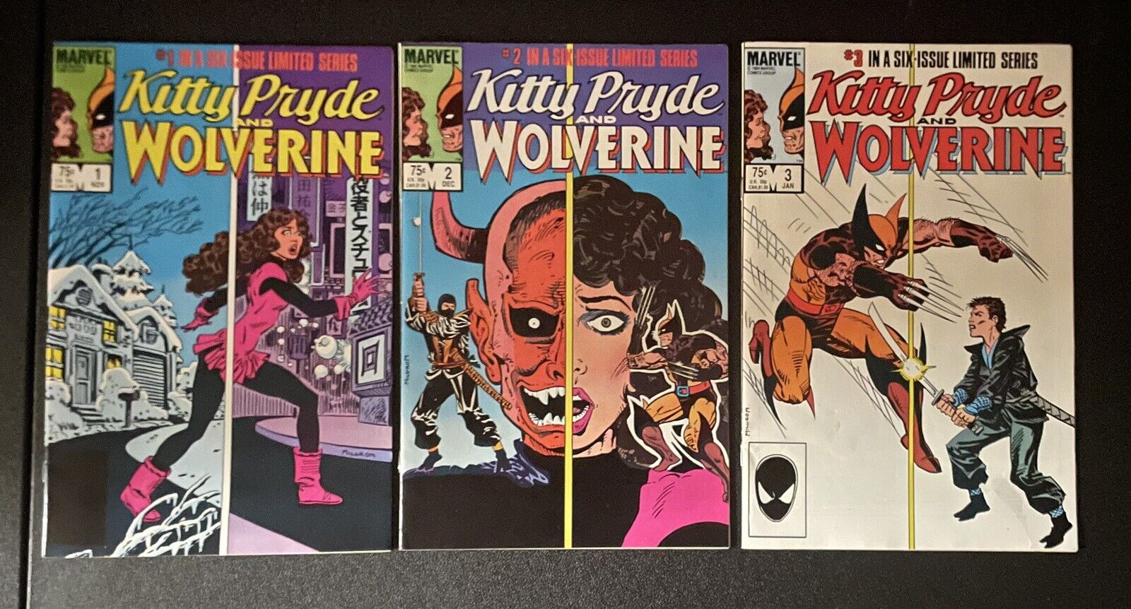 Kitty Pryde and Wolverine Issues 1, 2 and 3