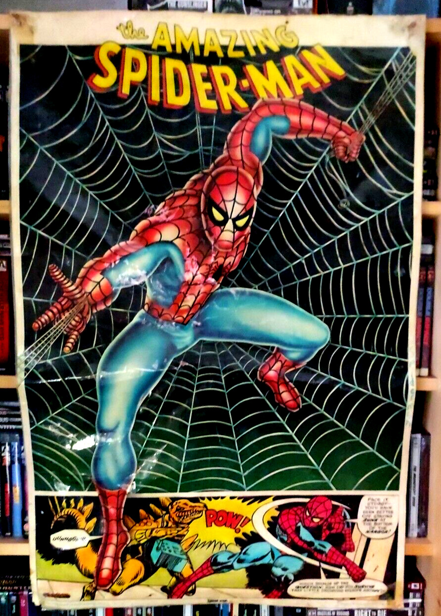 Vintage THE AMAZING SPIDER-MAN poster 1977 Marvel 70's retro spiderman 19272