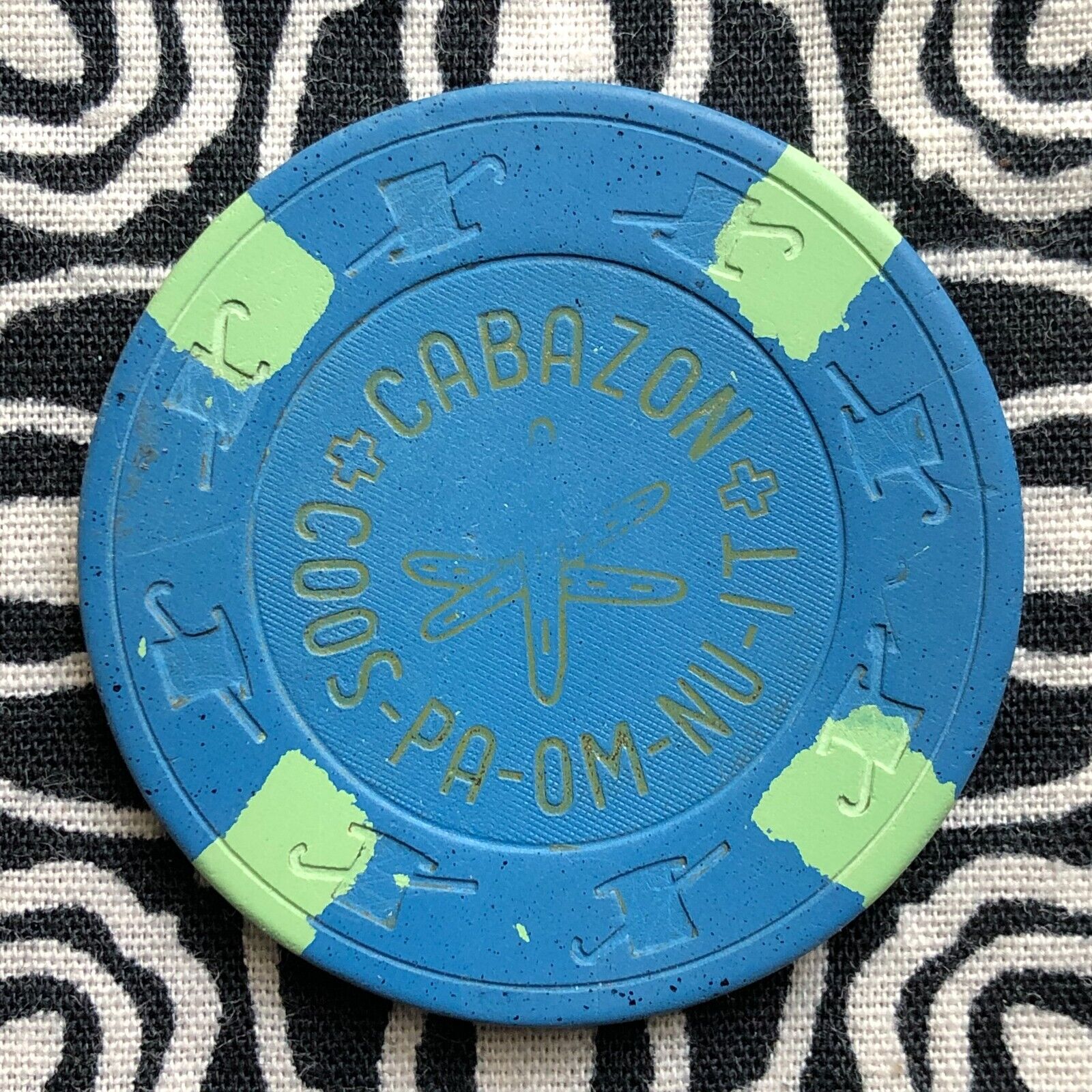 Coos-Pa-Om-Nu-It $1.00 Cabazon, California Gaming Poker Casino Chip