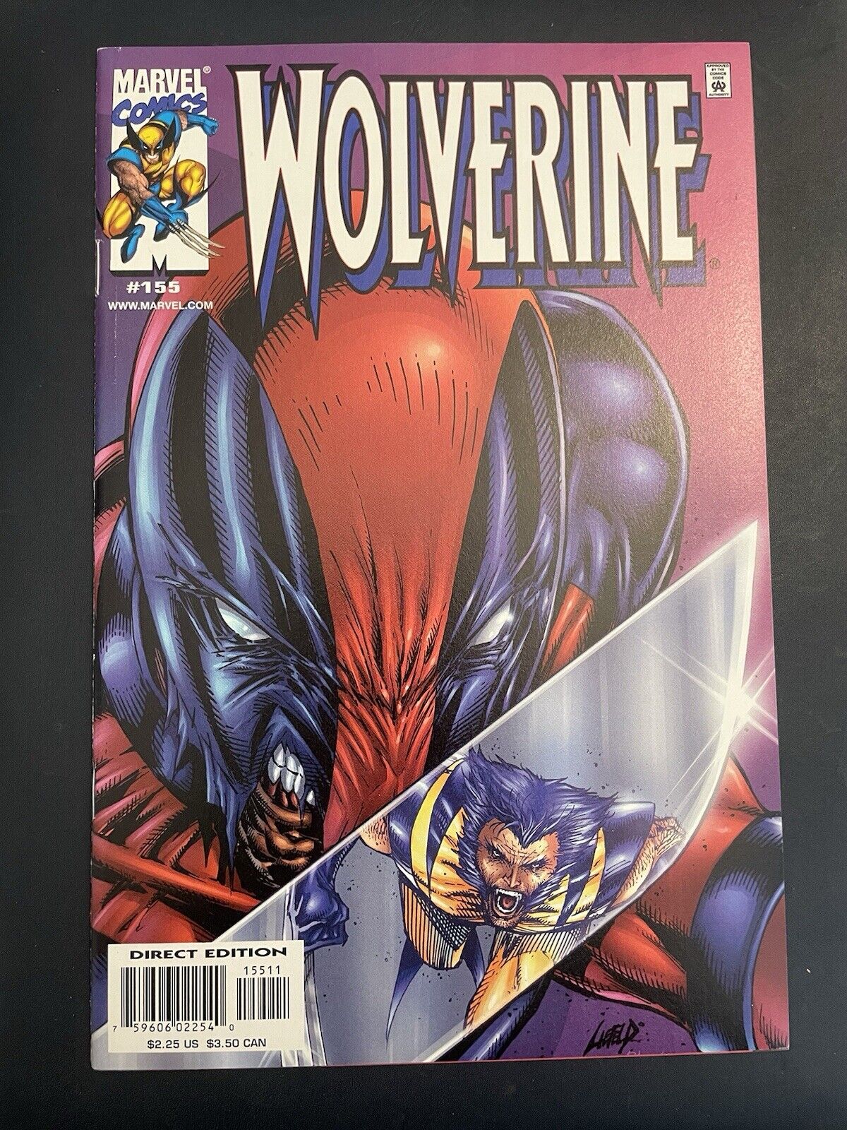 Wolverine #155  NM  (Marvel Comics October 2000)  Wolverine Vs Deadpool