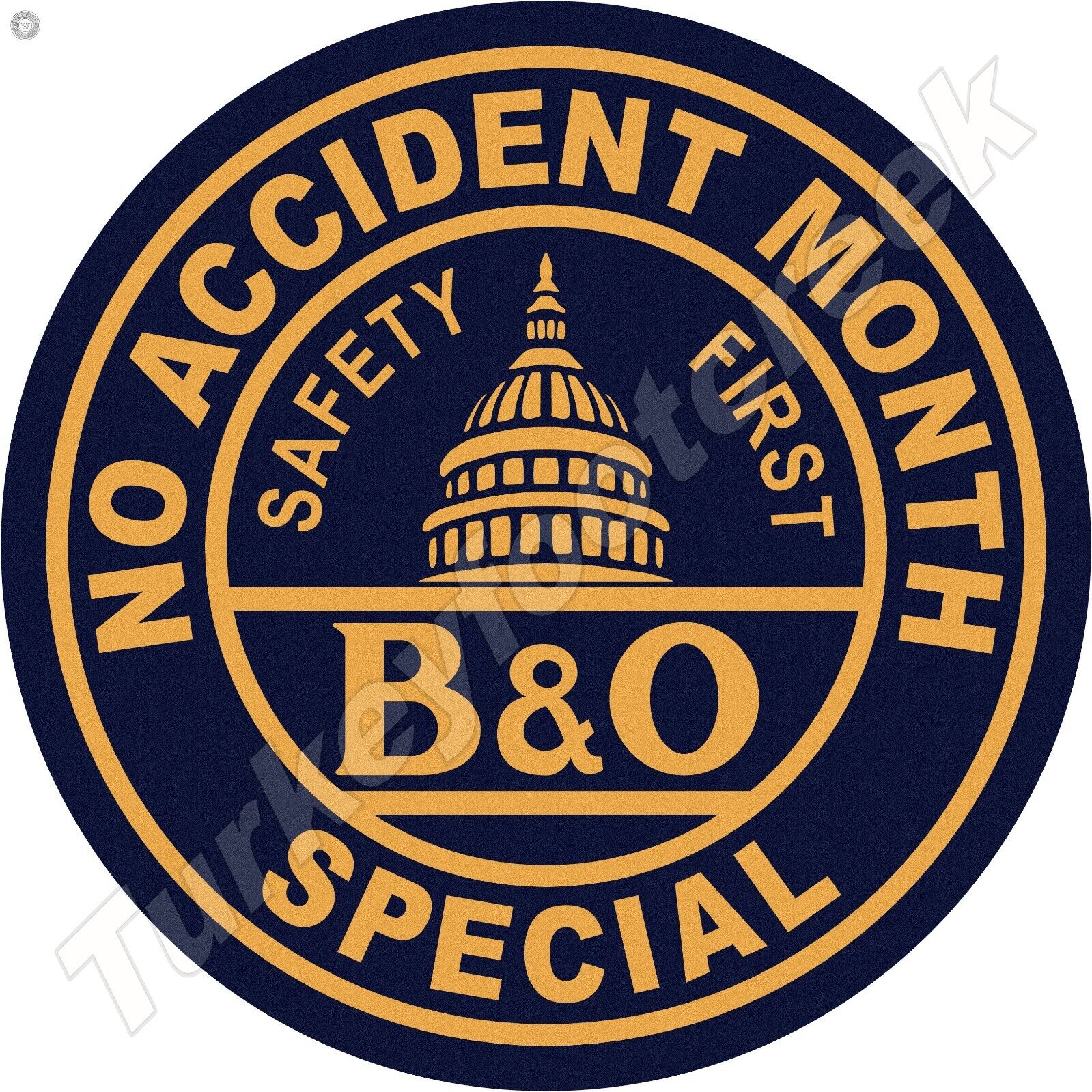 B&O Railroad No Accident Month Special 11.75