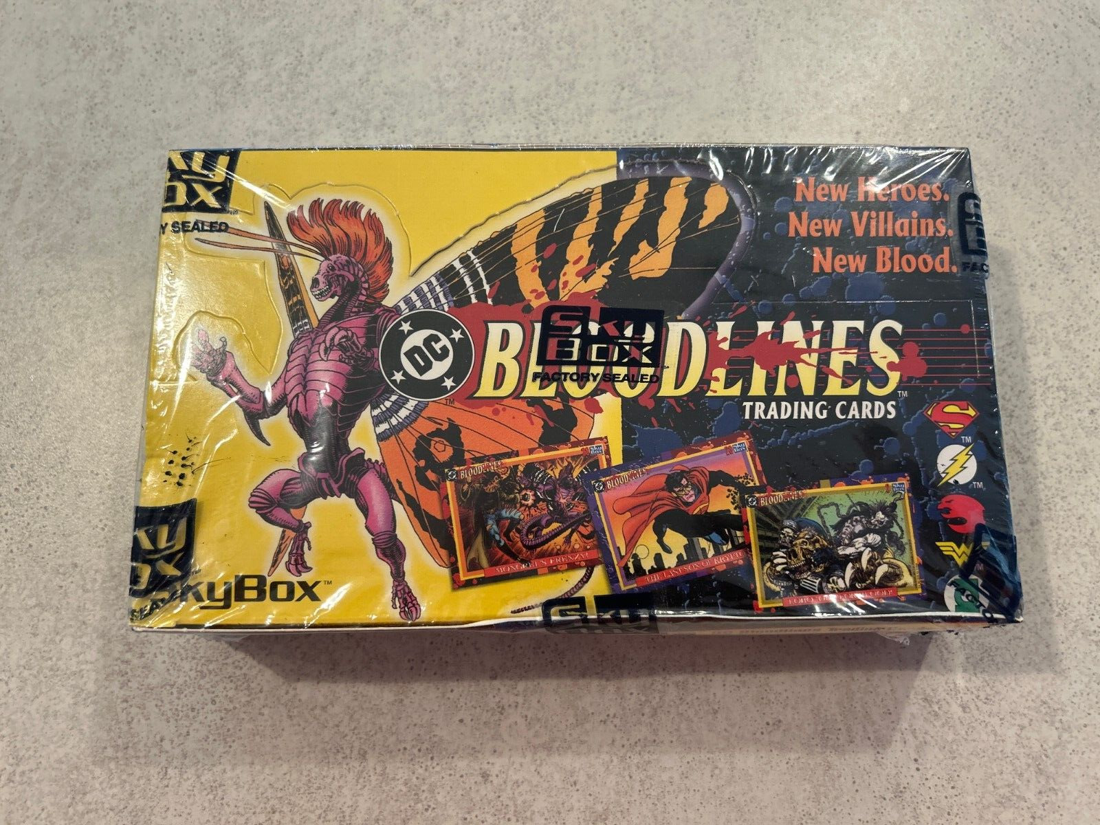 1993 Skybox DC Comics Bloodlines Trading Cards New Factory Sealed Box 36 Packs