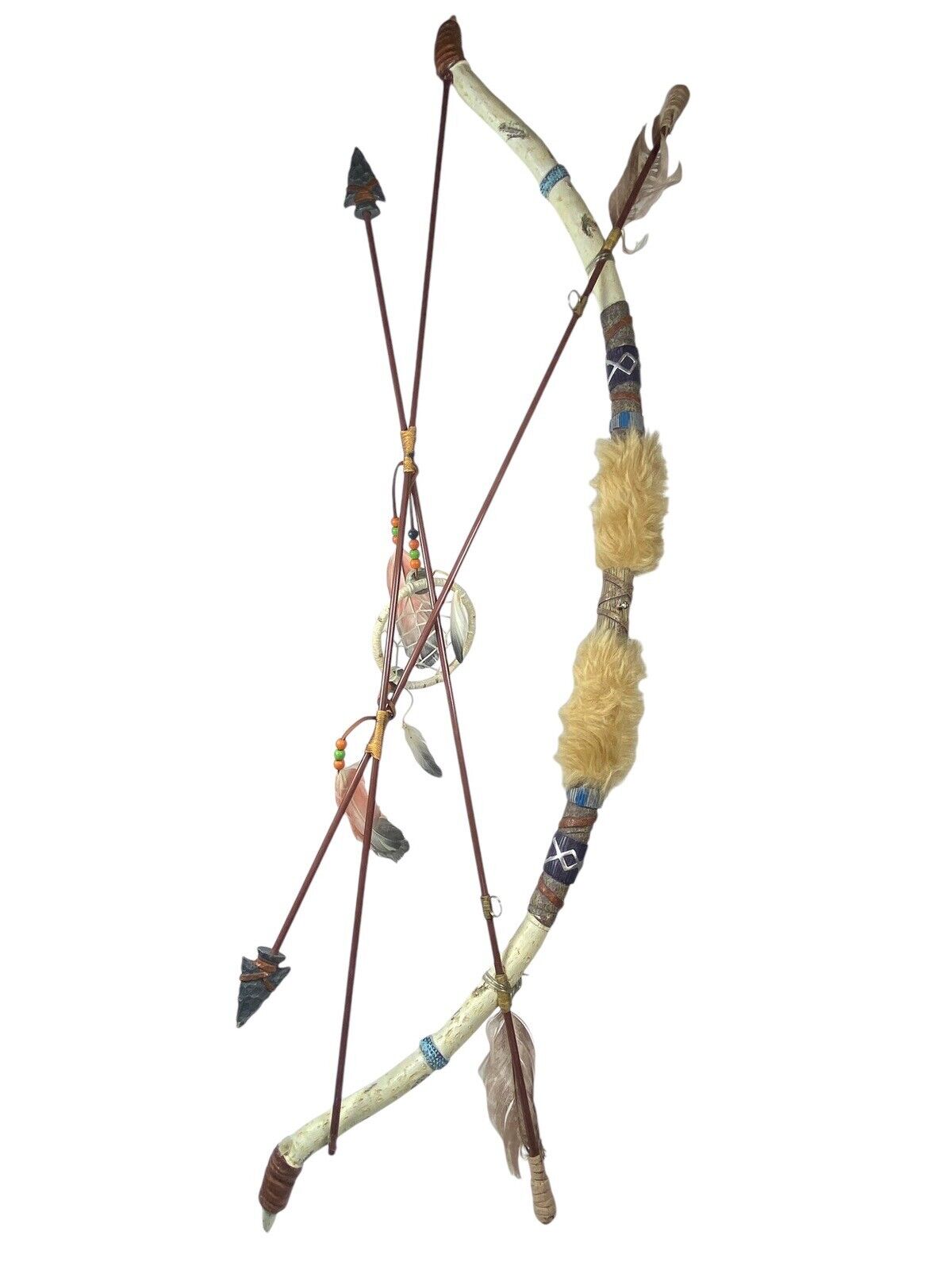 Native American Wall Hanging Beautifully Detailed Decorative Bow/ Arrow Resin