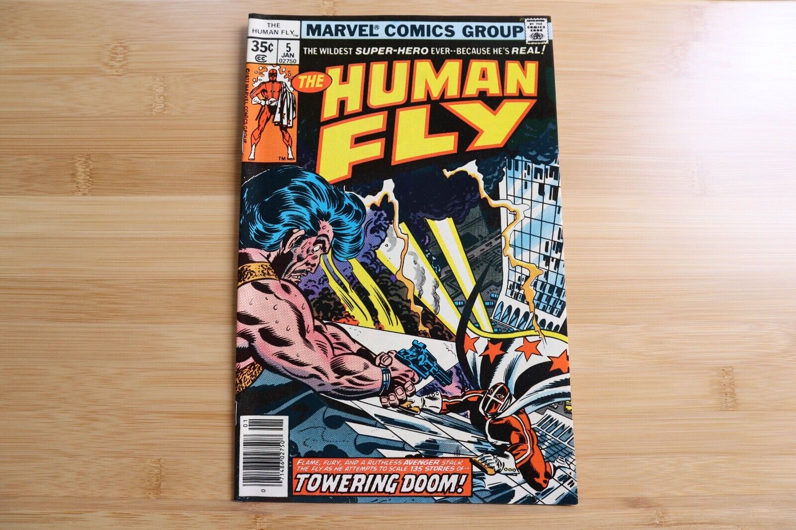 The Human Fly #5 Towering Doom Marvel Comics VF/NM - 1977