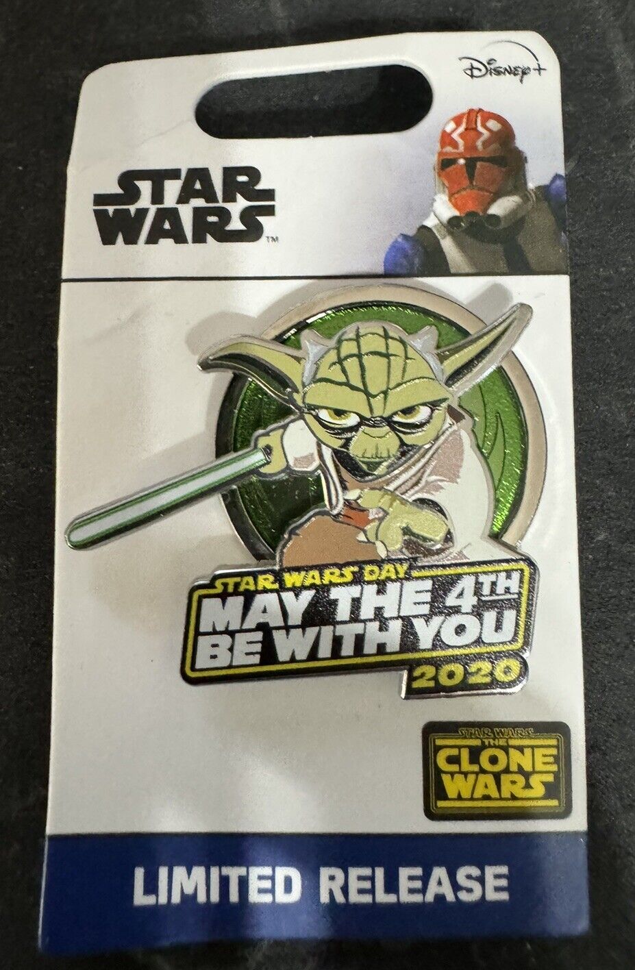 LIMITED RELEASE YODA STAR WARS MAY THE 4TH FOURTH BE WITH YOU 2020 DISNEY PIN