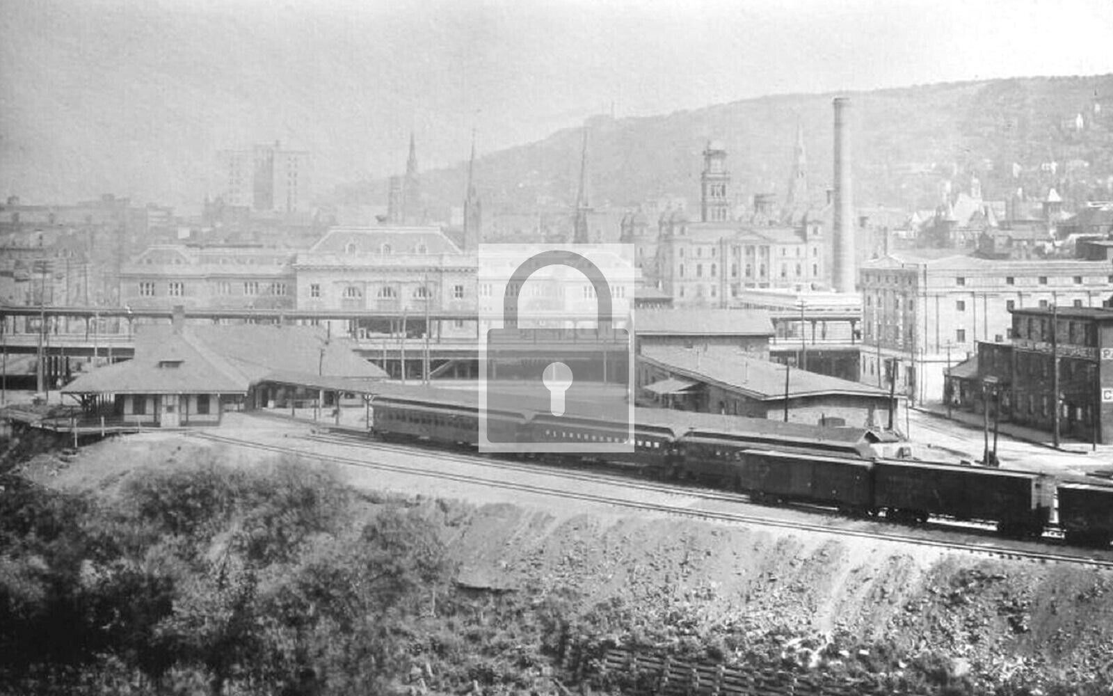 Railroad Train Station Depot Wheeling West Virginia WV Reprint Postcard