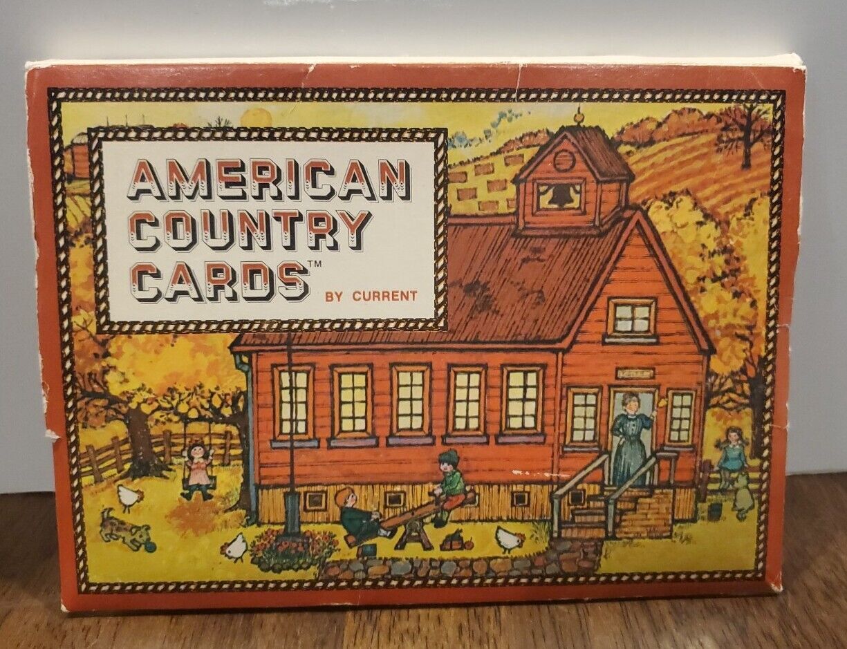 Vintage Current American County Greeting Cards 5x7 Blank Inside Cards Envelopes 