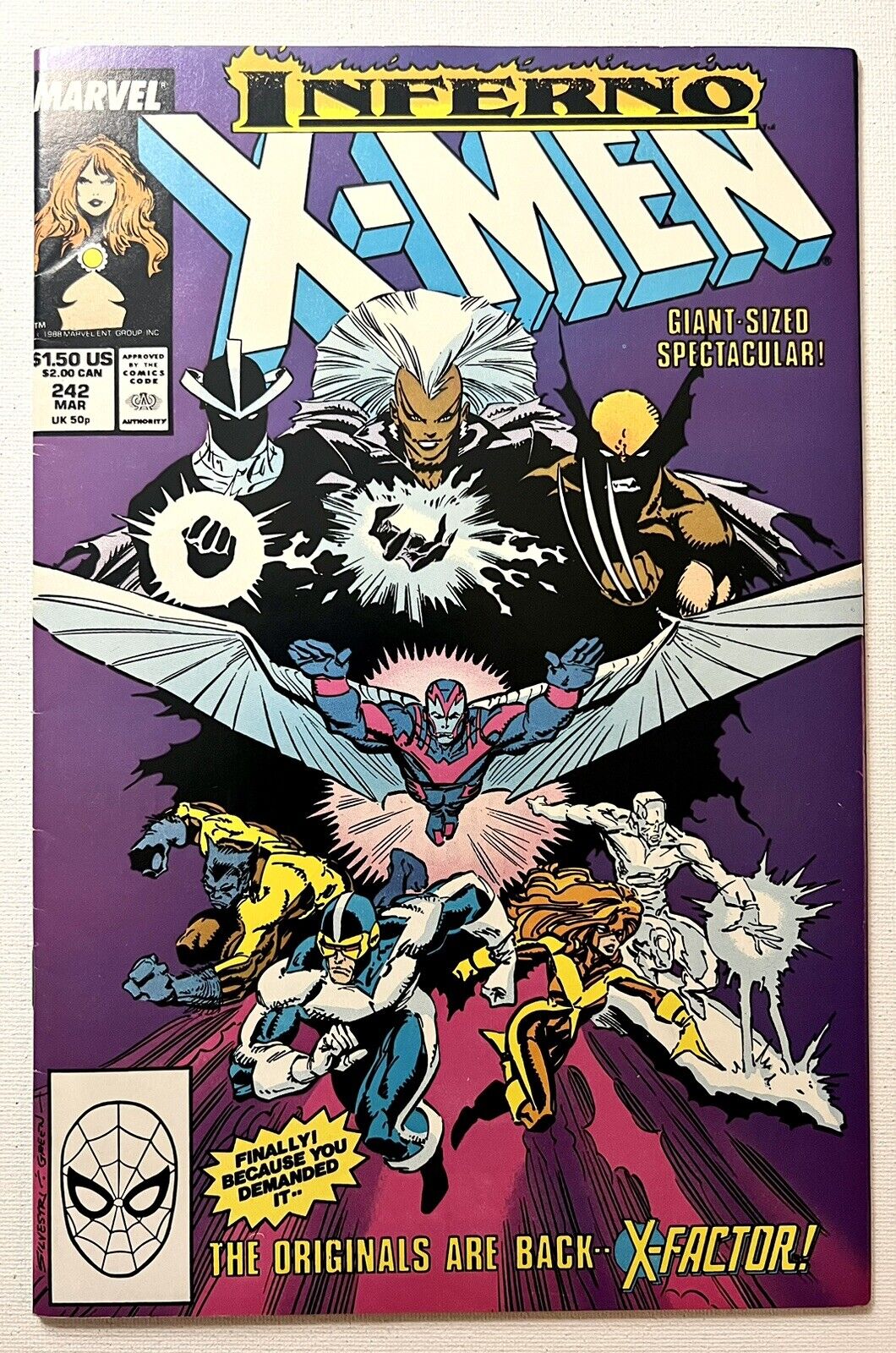 🩸Uncanny X-Men #242 (1989) Chris Claremont Marc Silvestri