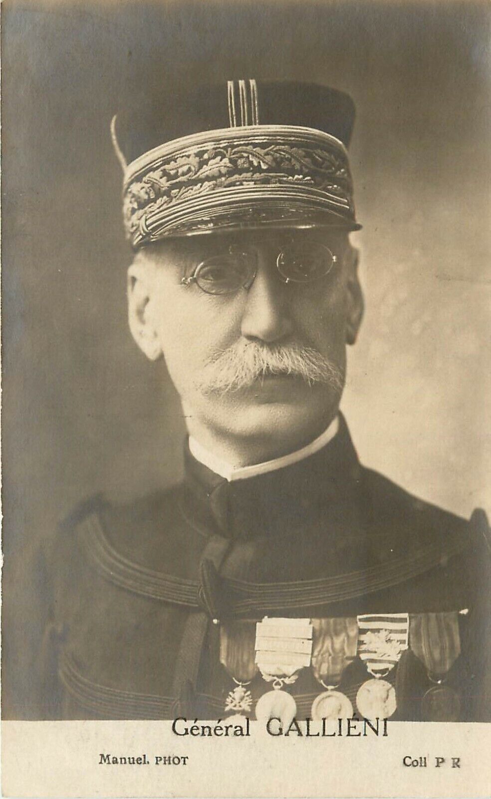 RPPC Postcard; General Gallieni Franco-Prussian War & WWI Military, France