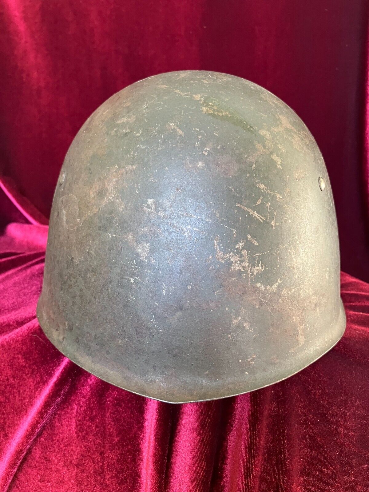 WWII Italian Fascist M-33 Combat Helmet. (02)