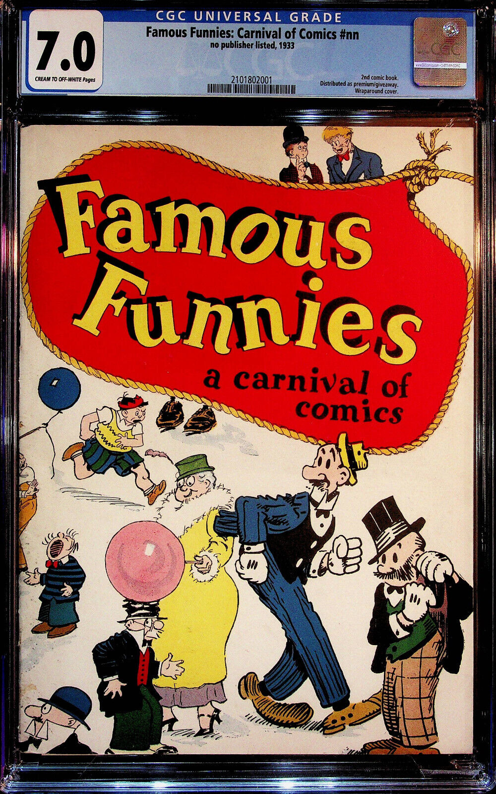 Famous Funnies: Carnival of Comics #nn CGC 7.0 2nd Comic Book of All Time (Rare)