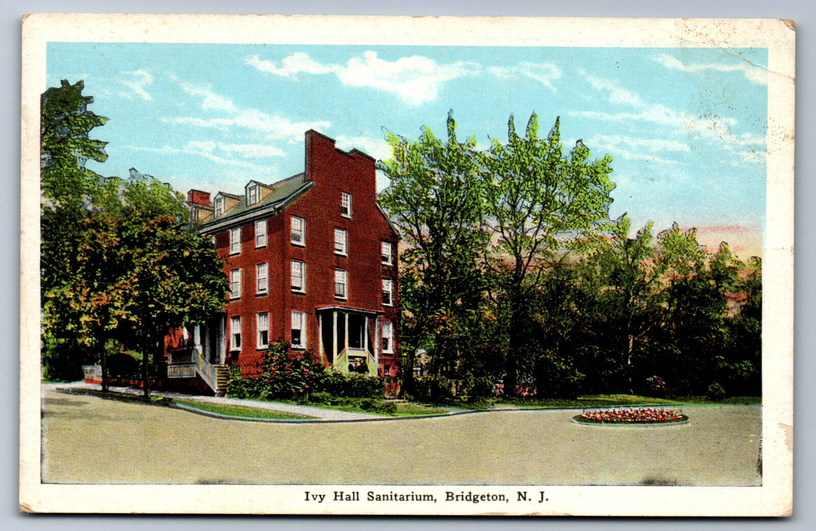 Postcard New Jersey NJ c.1910\'s Ivy Hall Sanitarium Bridgeton AC5