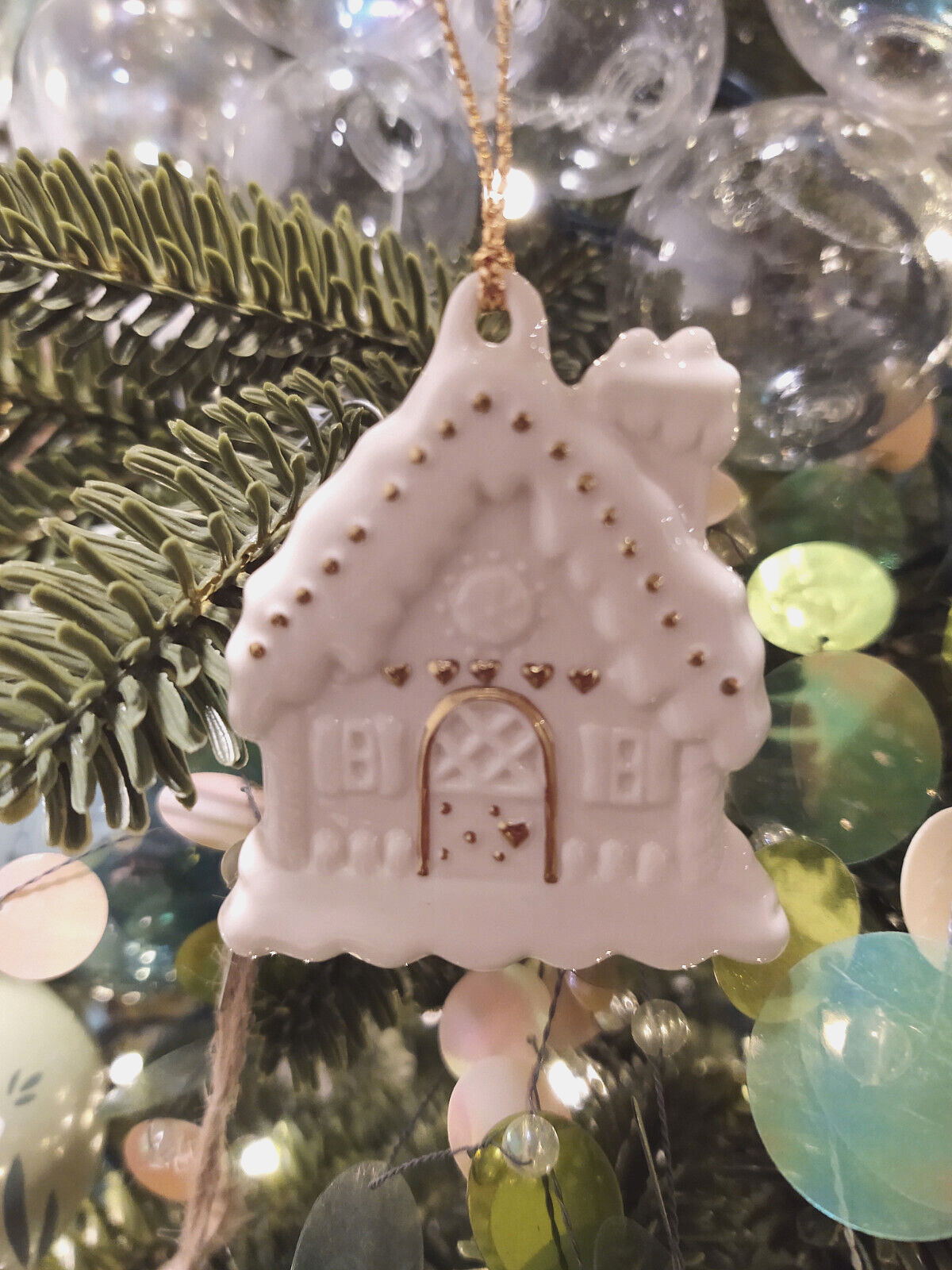 Lenox Gingerbread House Christmas Tree Ornament