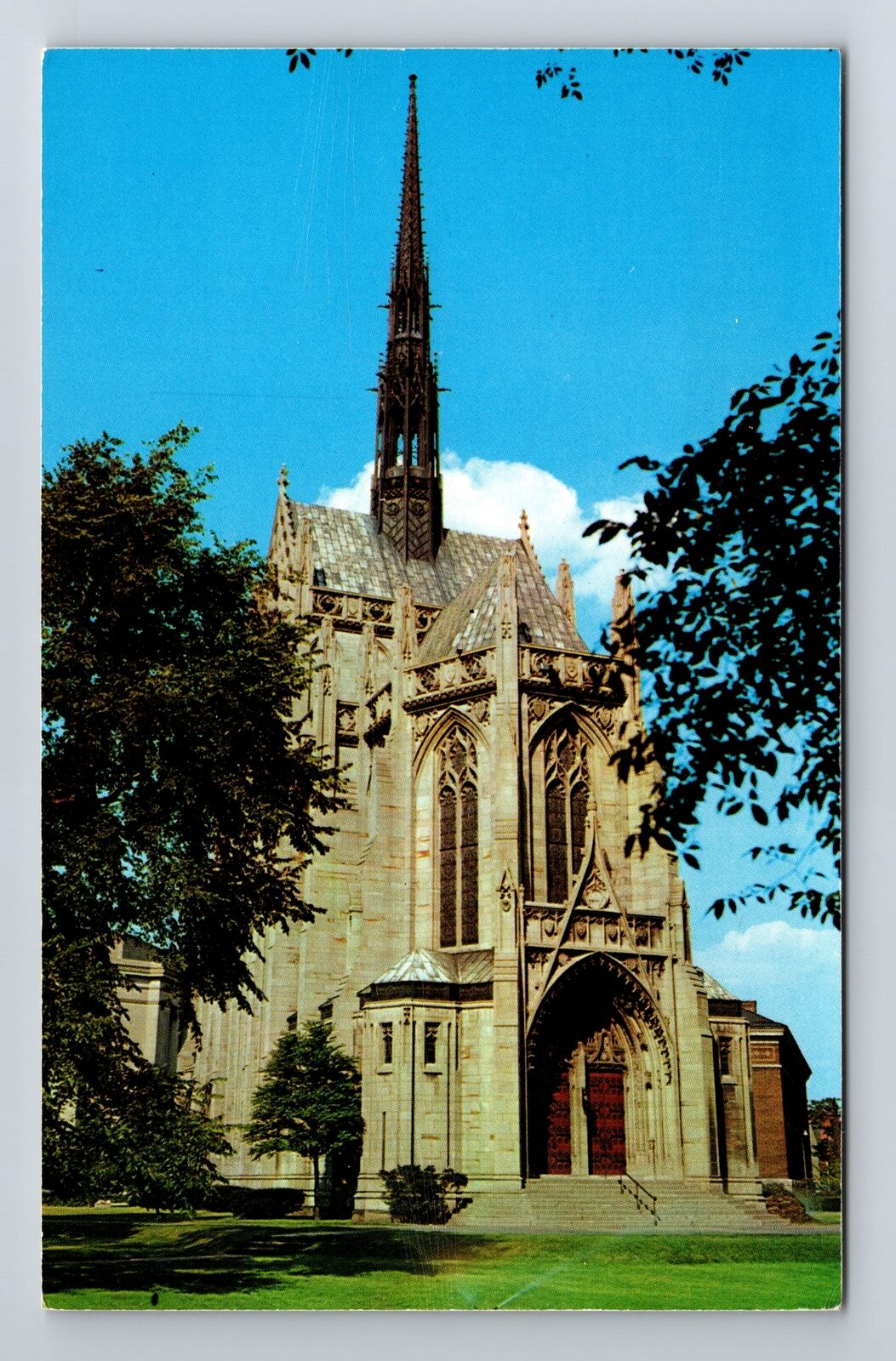 Pittsburgh PA-Pennsylvania, Heinz Memorial Chapel, Religion, Vintage Postcard