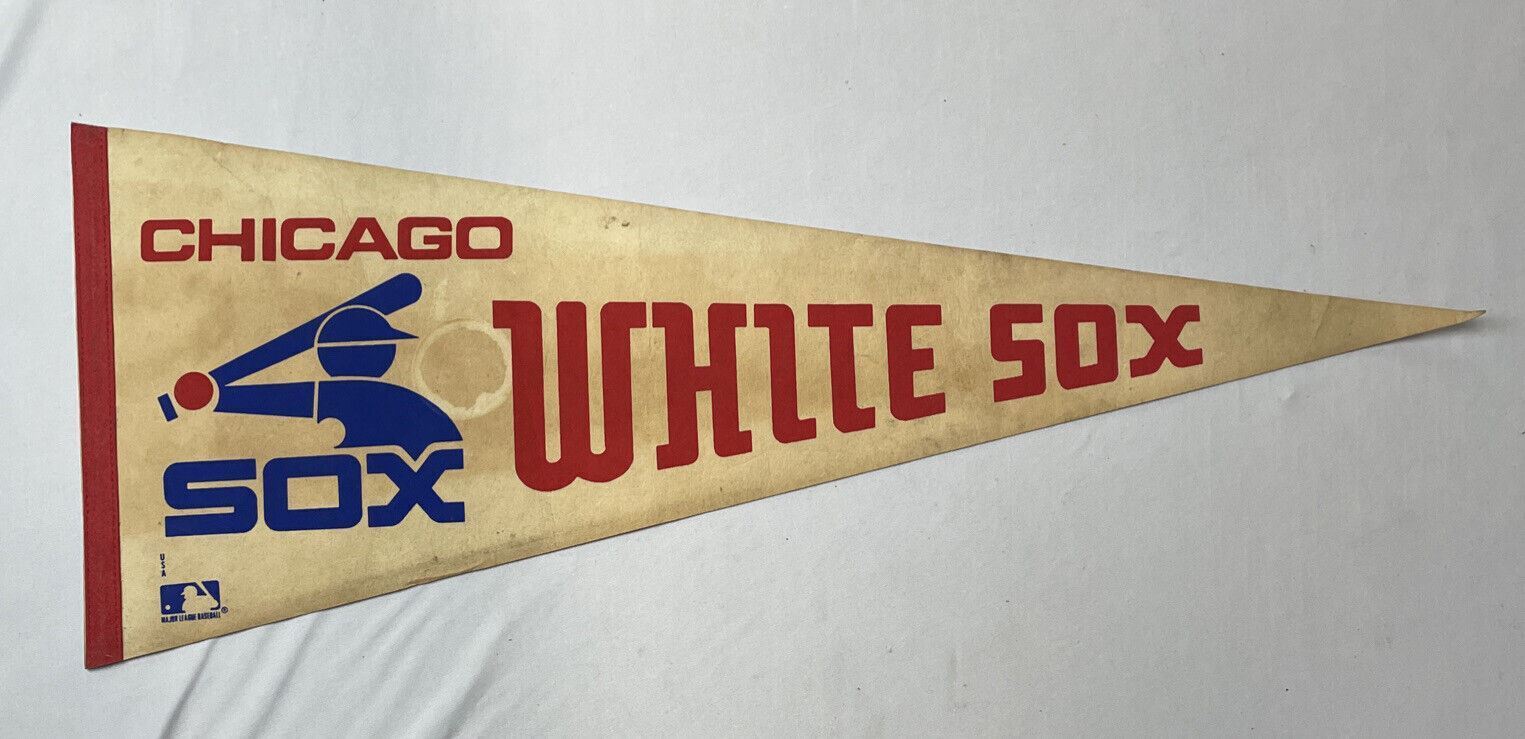 Vintage Chicago White Sox 30”/  Chicago White Sox Baseball Souvenir Pennant