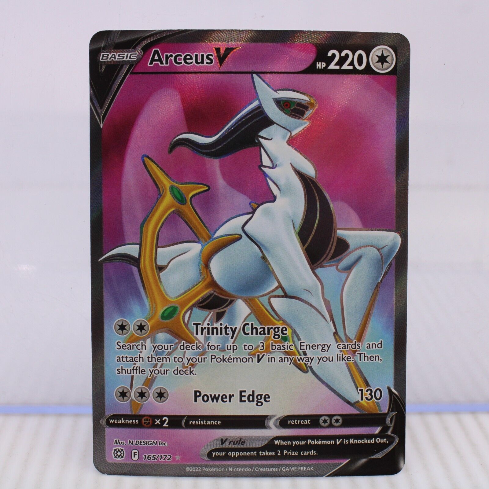 A7 Pokémon Card TCG SWSH Brilliant Stars Arceus V Ultra Rare 165/172